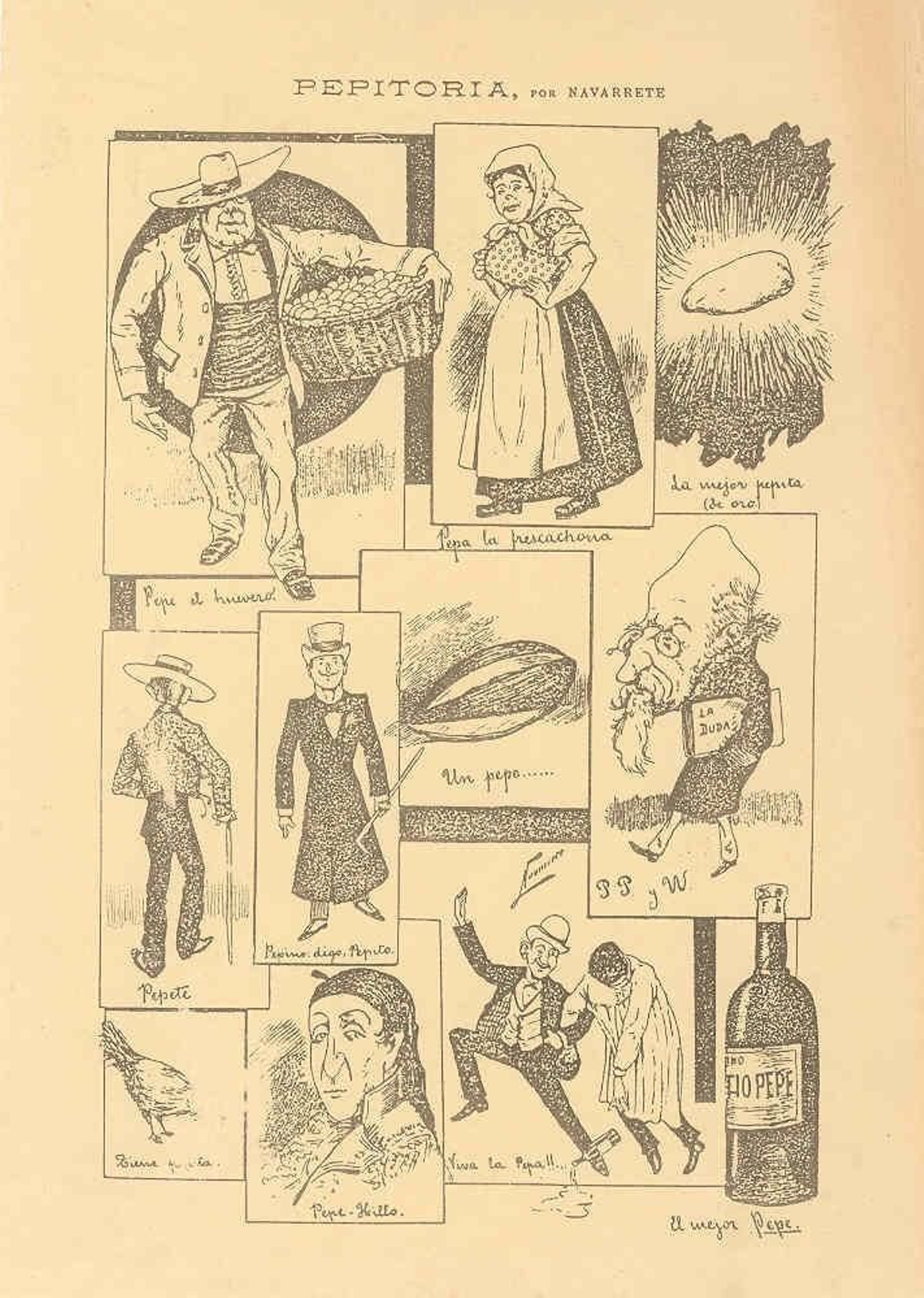 Pepitoria, por Navarrete, en la revista Blanco y Negro, 1898.