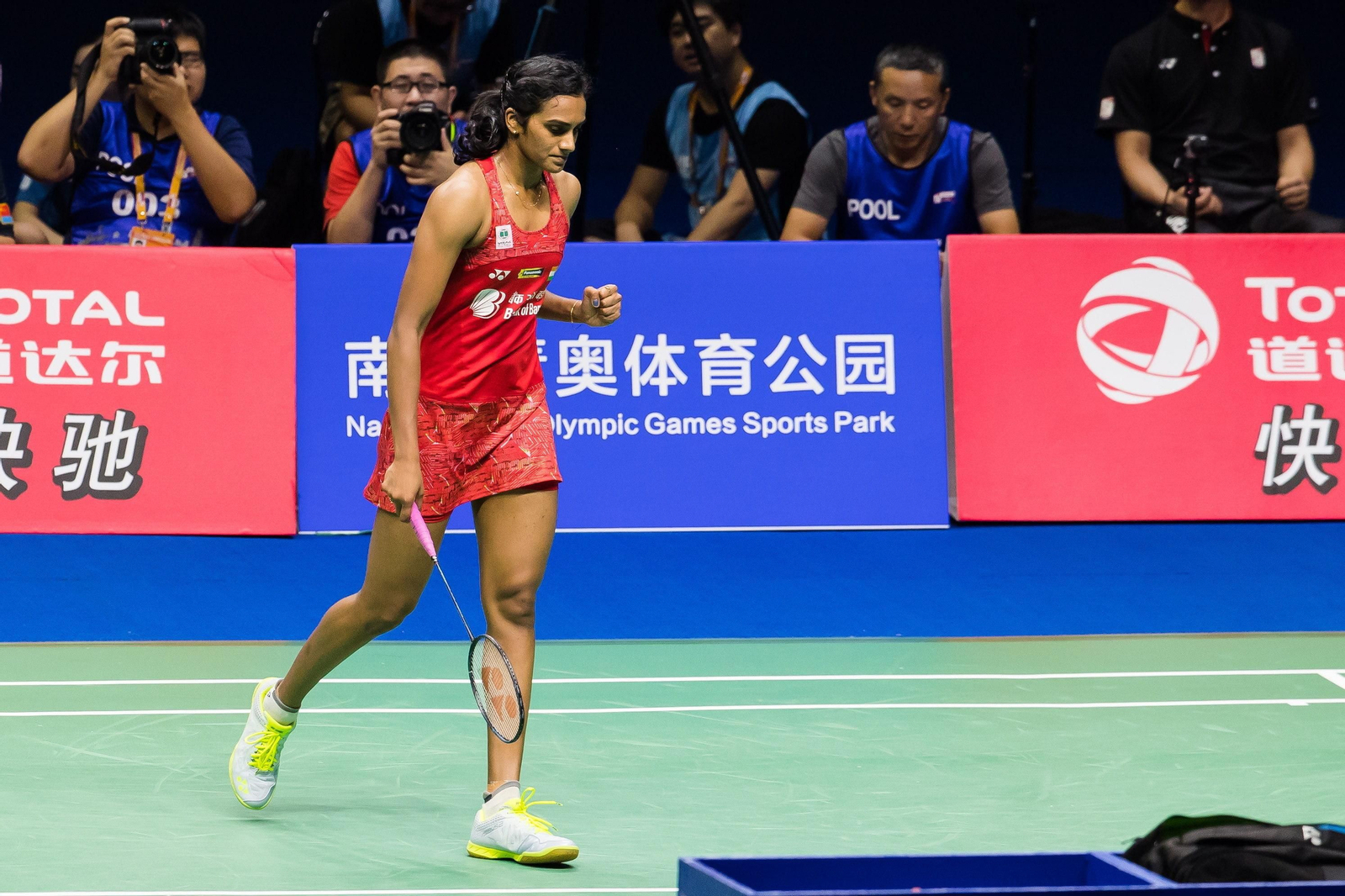 Las imágenes de la final del Mundial de Bádminton entre Marín y Sindhu