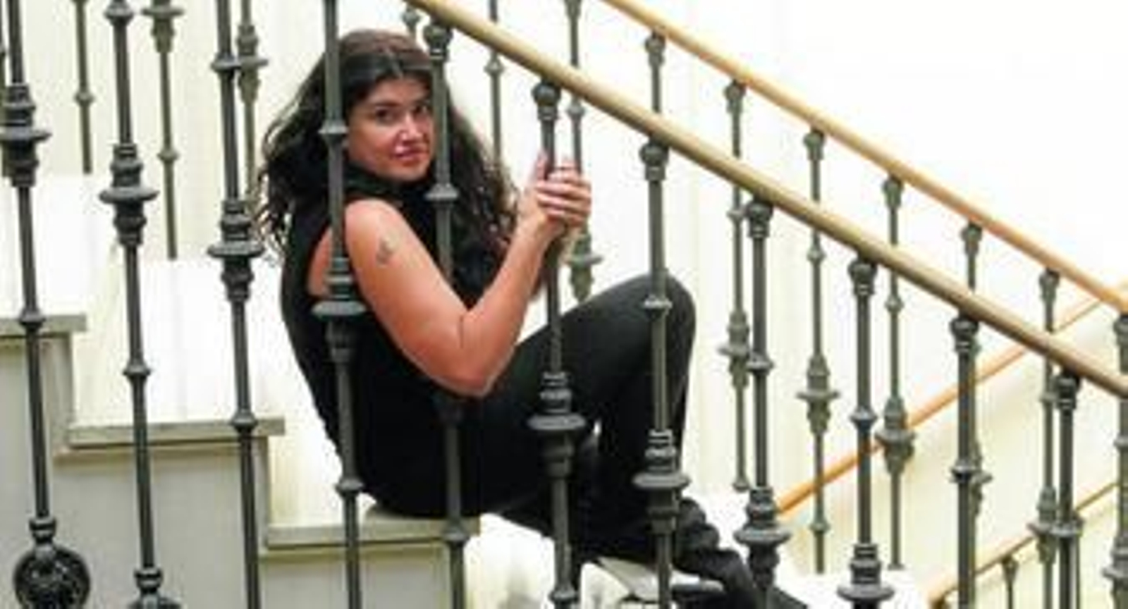 Lucía Etxebarria, ayer, en la presentación de su nueva novela en Gran Canaria.