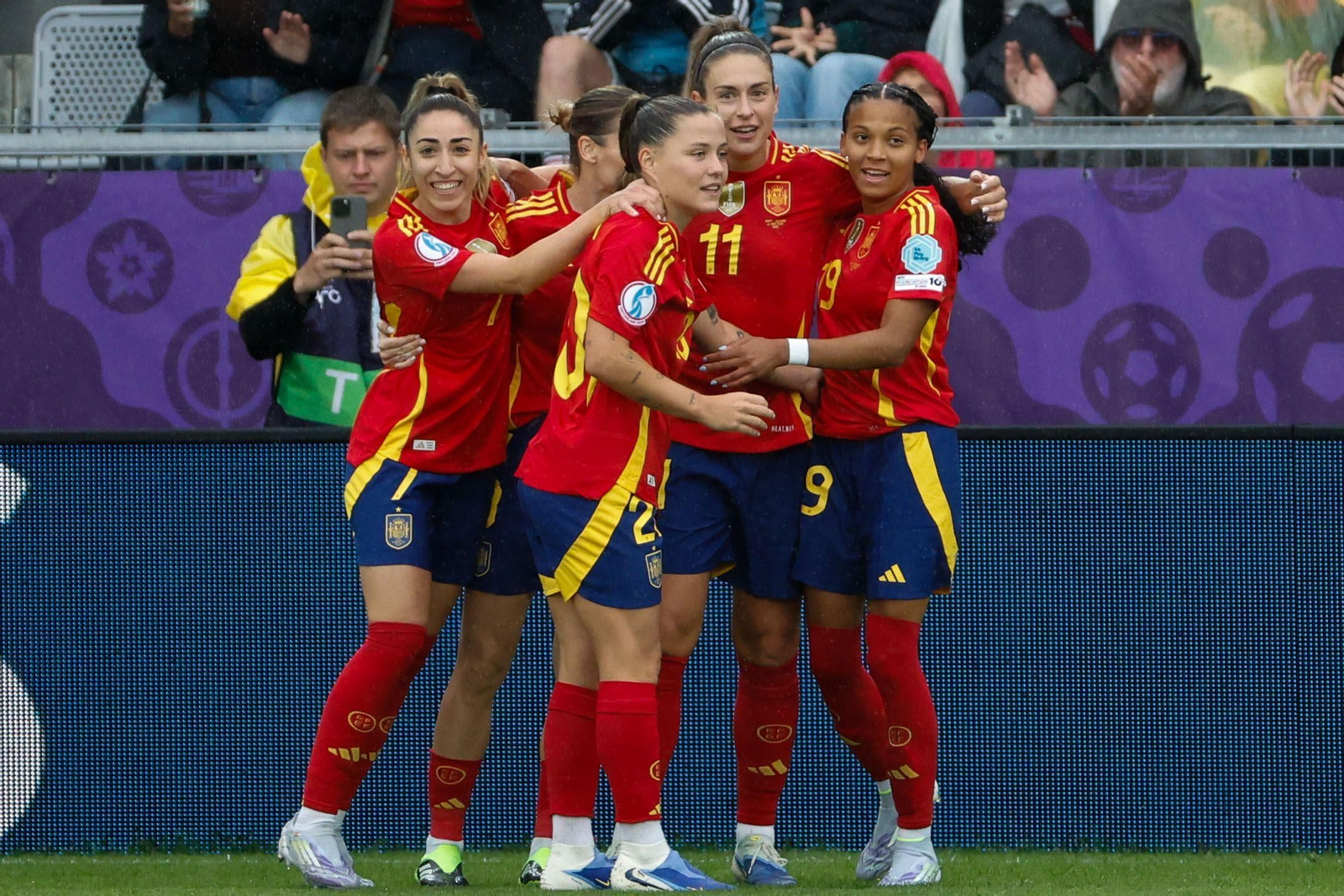 Las fotos de la goleada de España sobre Bélgica en la Eurocopa femenina