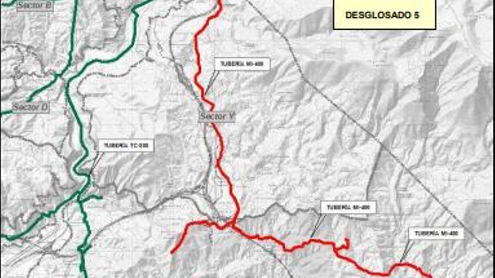 Desglosado 5 canalizaciones de Béznar y Rules Desglosado 5 canalizaciones de Béznar y Rules