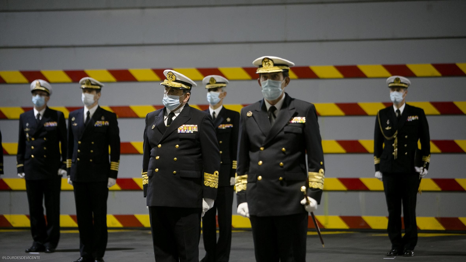 Toma de posesión del nuevo Almirante de la Flota, Eugenio Díaz del Río.