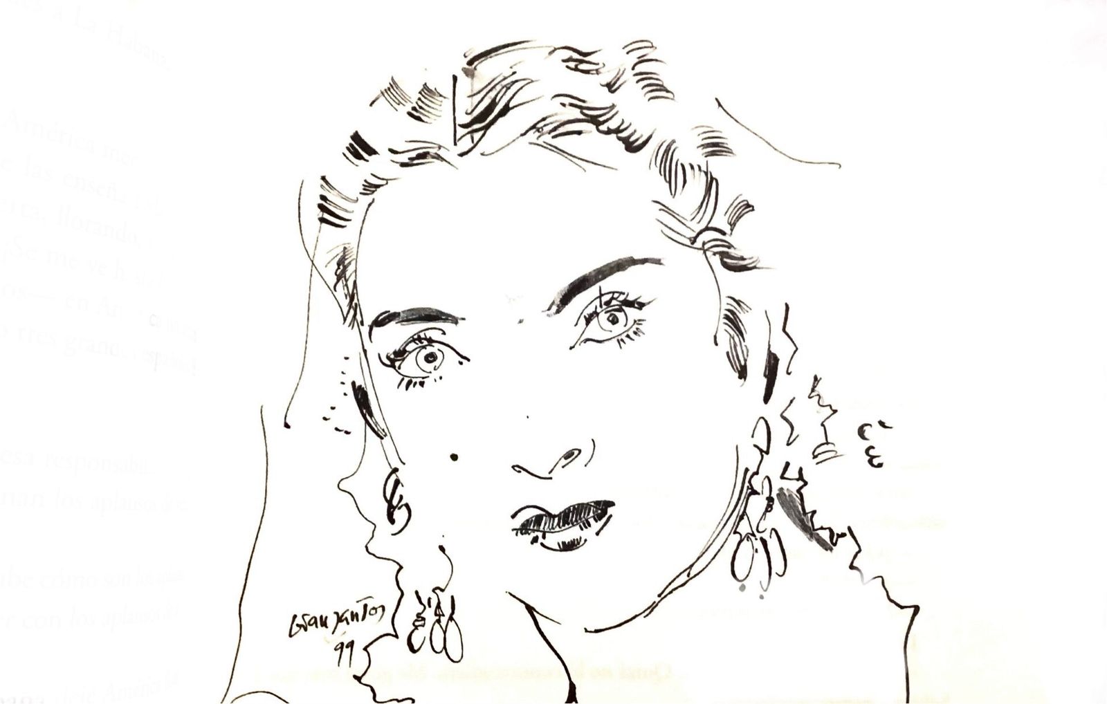 Ilustración de Grau Santos para la edición de ‘Las palabras quedan’ de 1999.