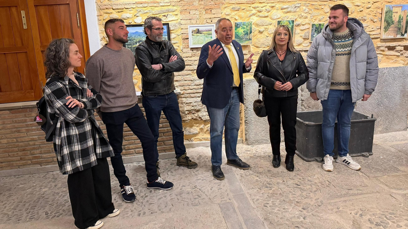 En alcalde Mario del Paso en la inauguración de la Sala del Molino del Carmen de San Rafael