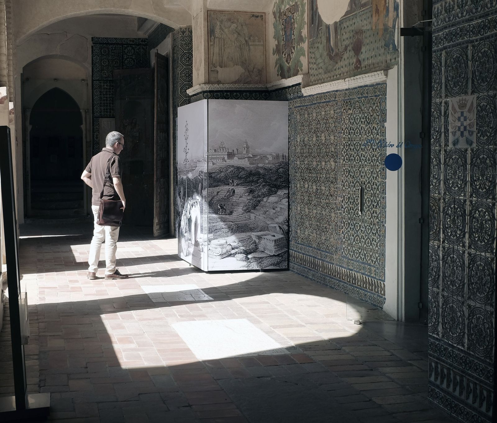 Una vista del Claustro de los Muertos y de la zona en la que se produjo en robo, en agosto de 2016.