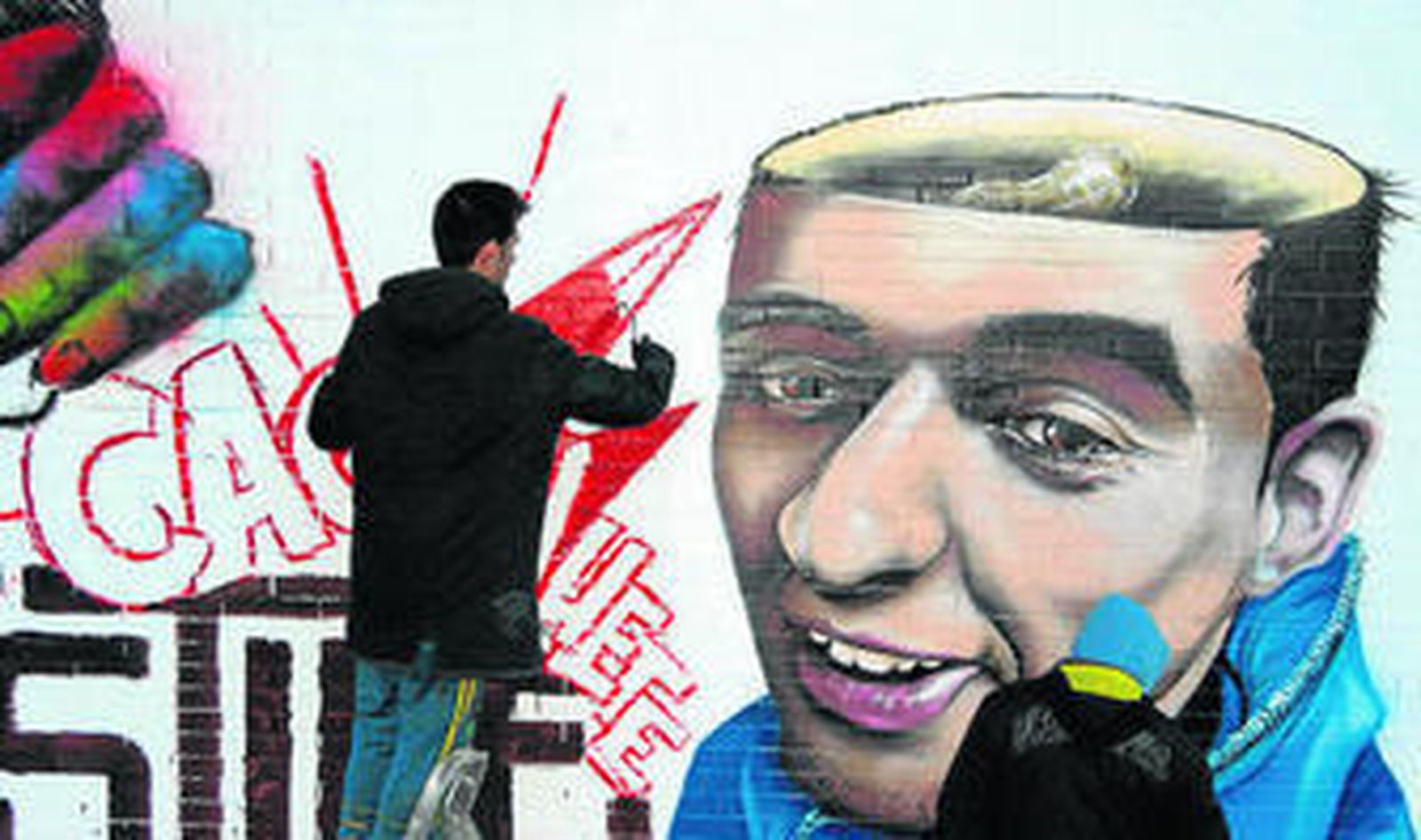 Uno de los grafitis que se pintaron en una edición anterior del Hip Hop Street Festival.