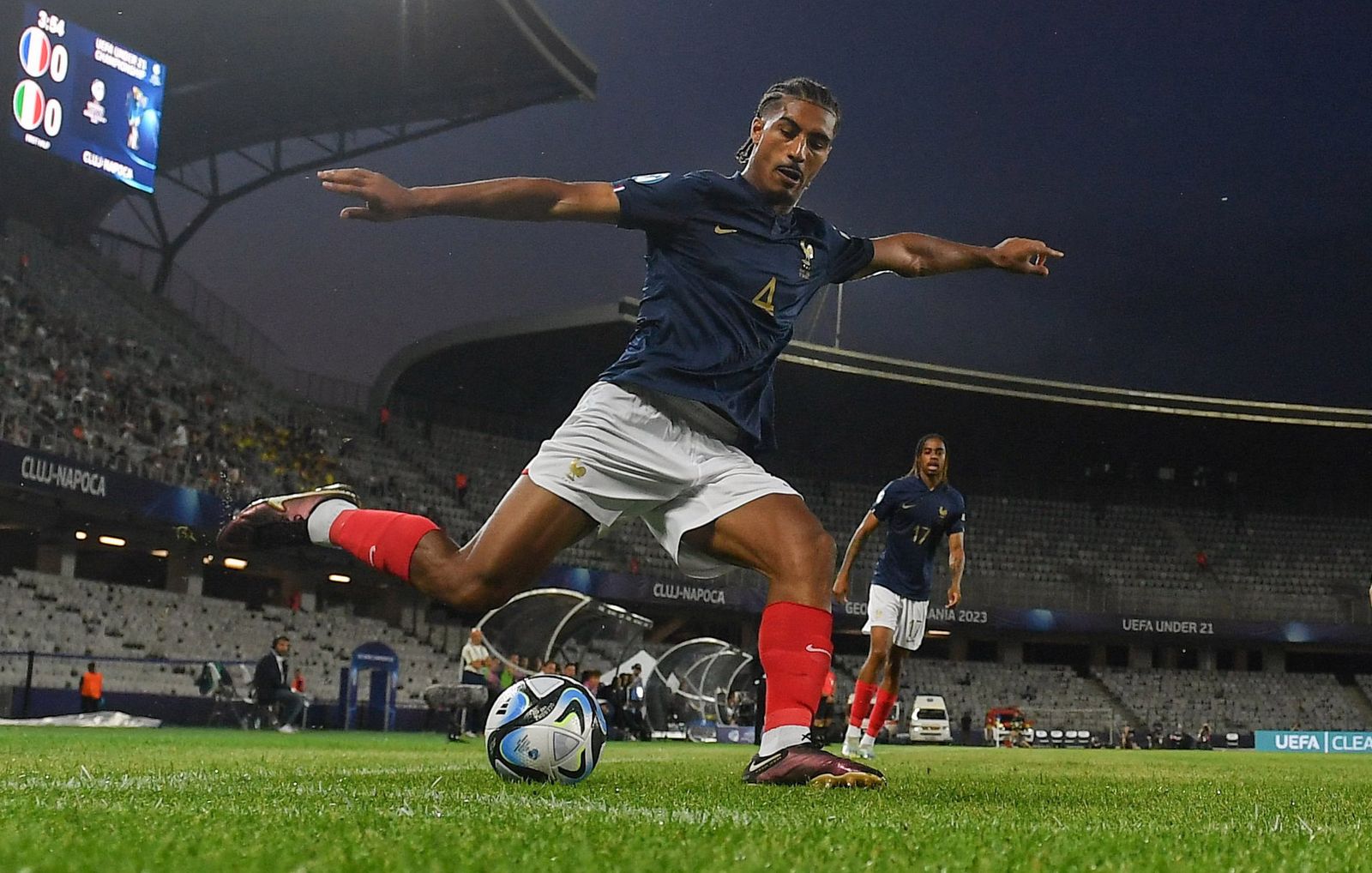 Badé, durante el partido de Francia ante Italia sub 21.
