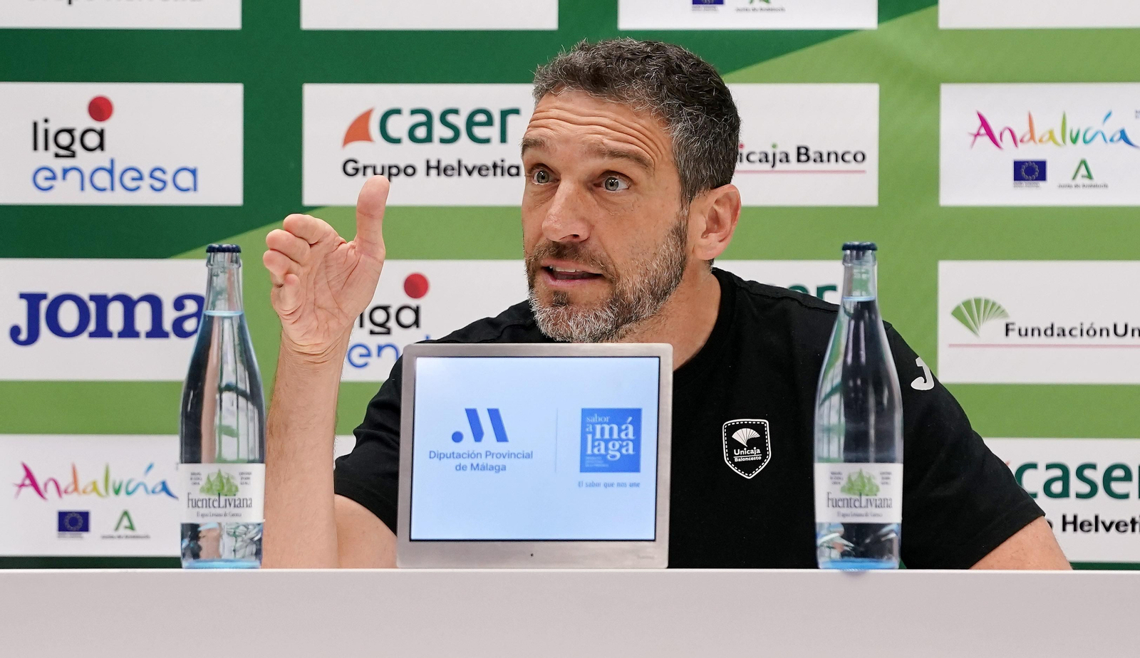 Ibon Navarro, en sala de prensa