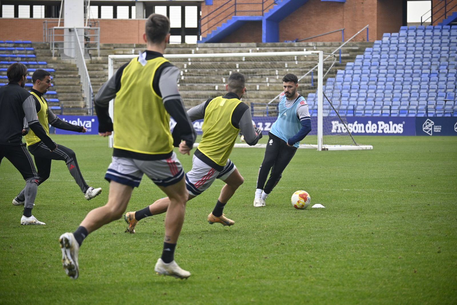 Las fotografías del entrenamiento del Recre en el Nuevo Colombino
