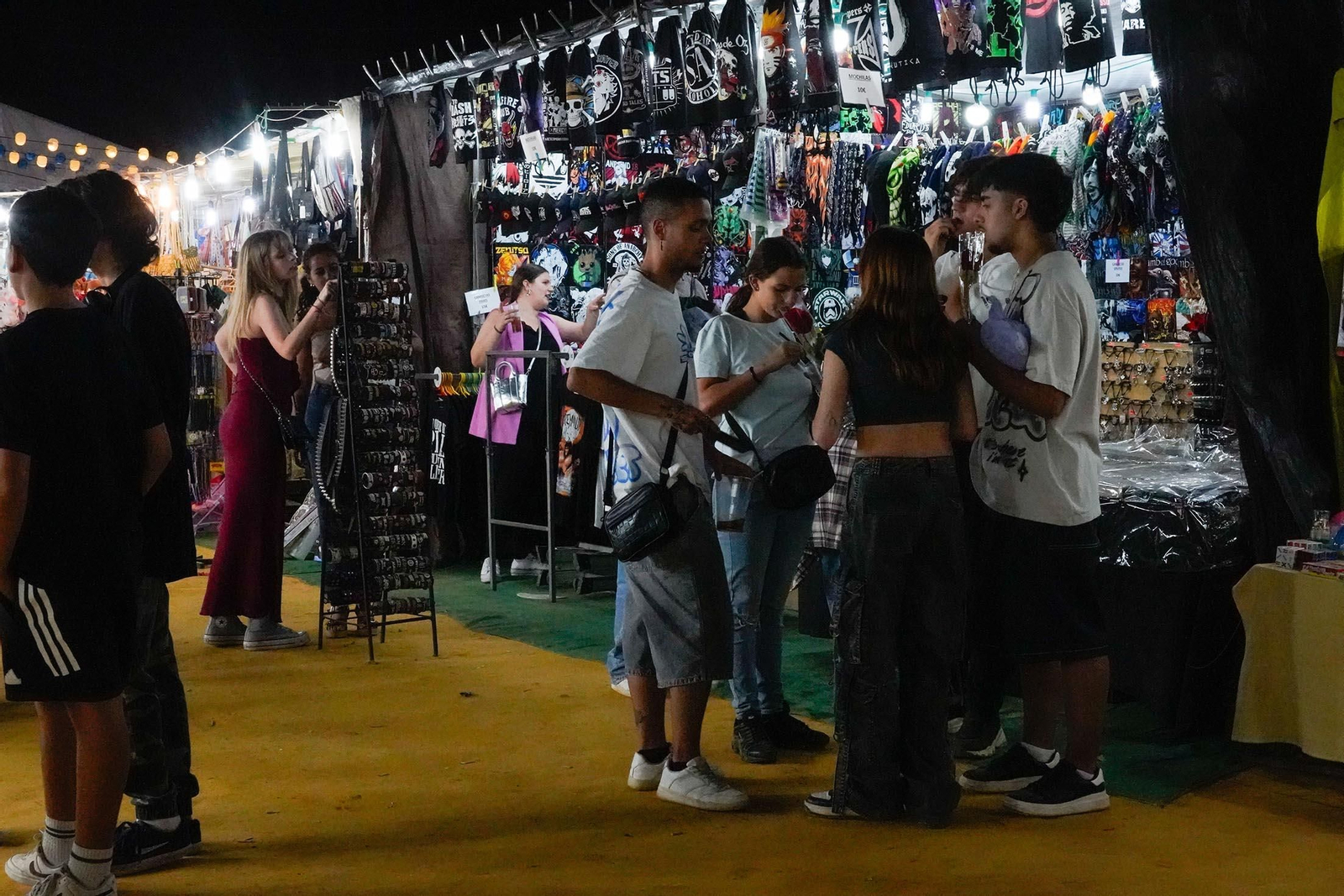 Imágenes del ambiente de Colombinas el día 3 de agosto