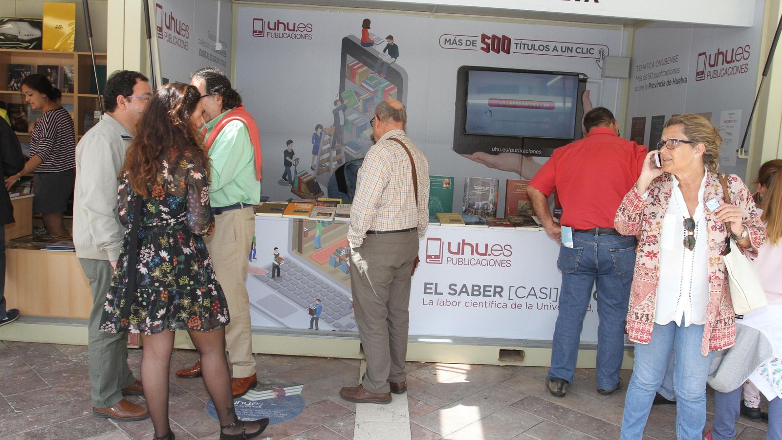 Universidad de Huelva en la Feria del Libro.