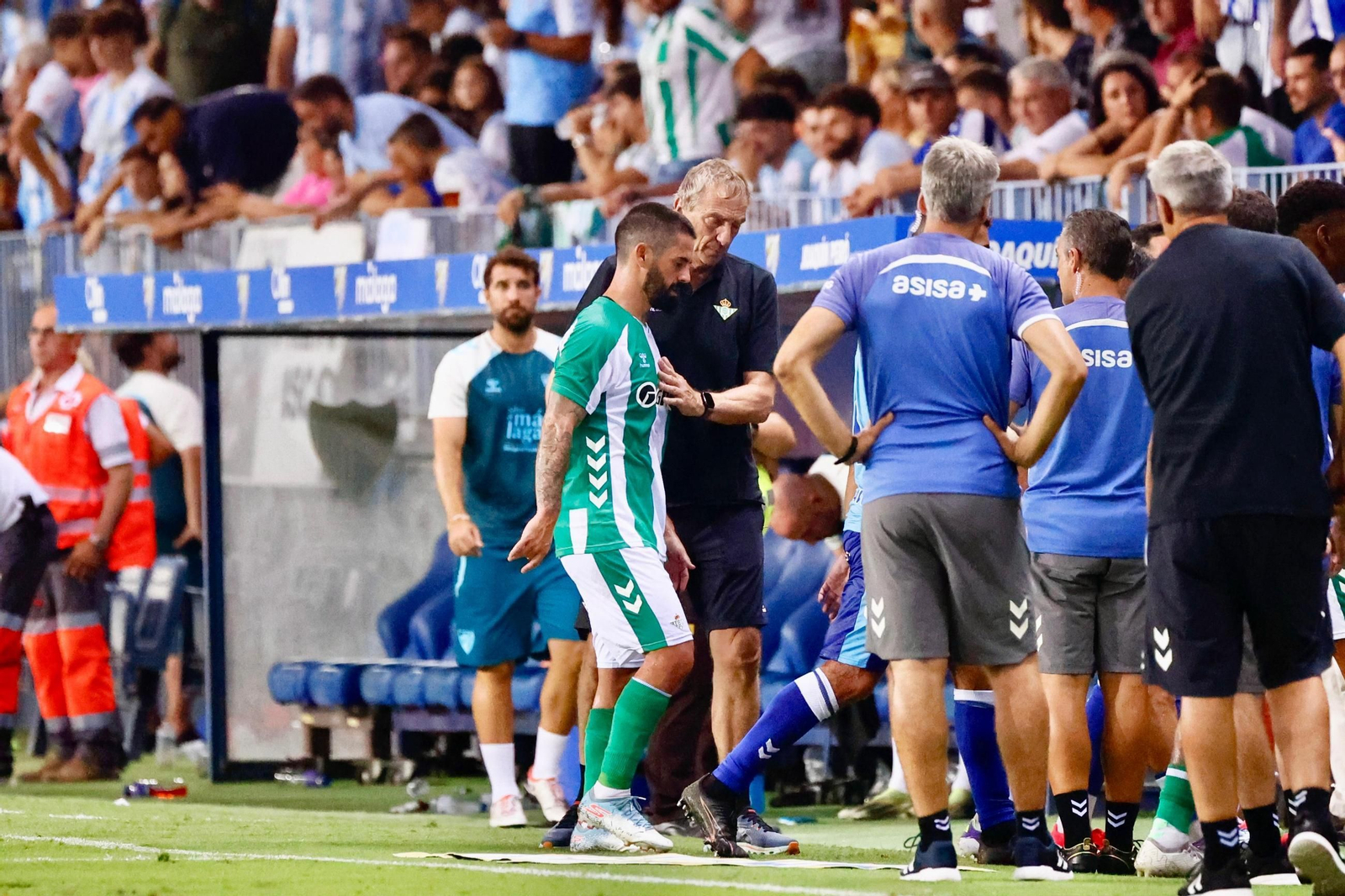 La secuencia de la lesión de Isco tras la entrada de Larrubia