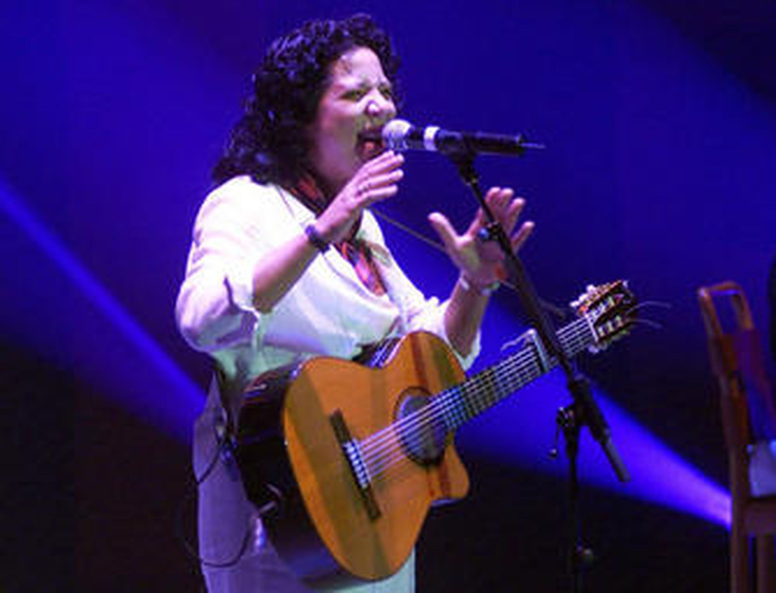 Rosana durante una de sus actuaciones.