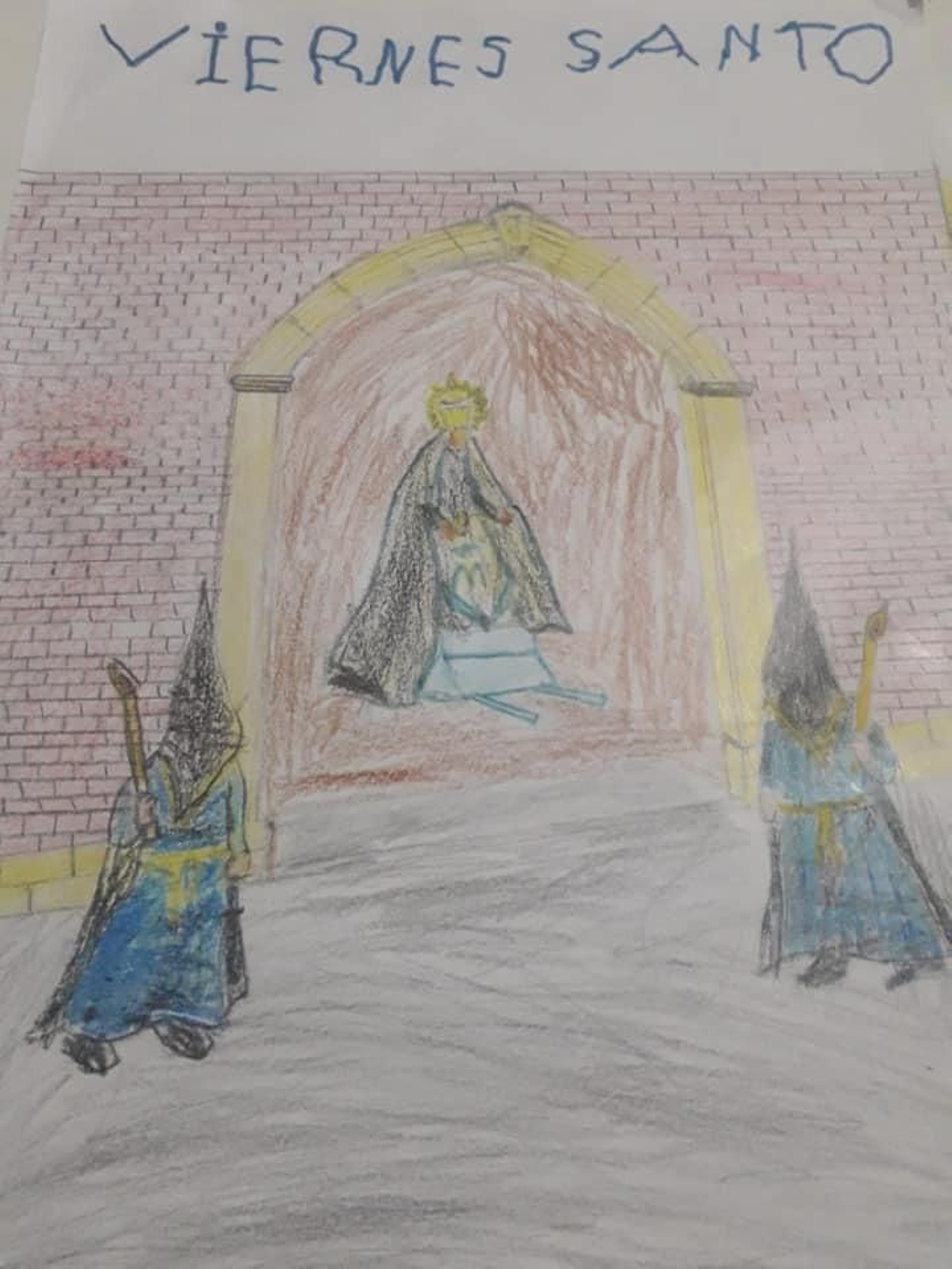 Dibujos sobre el Viernes Santo de Vera