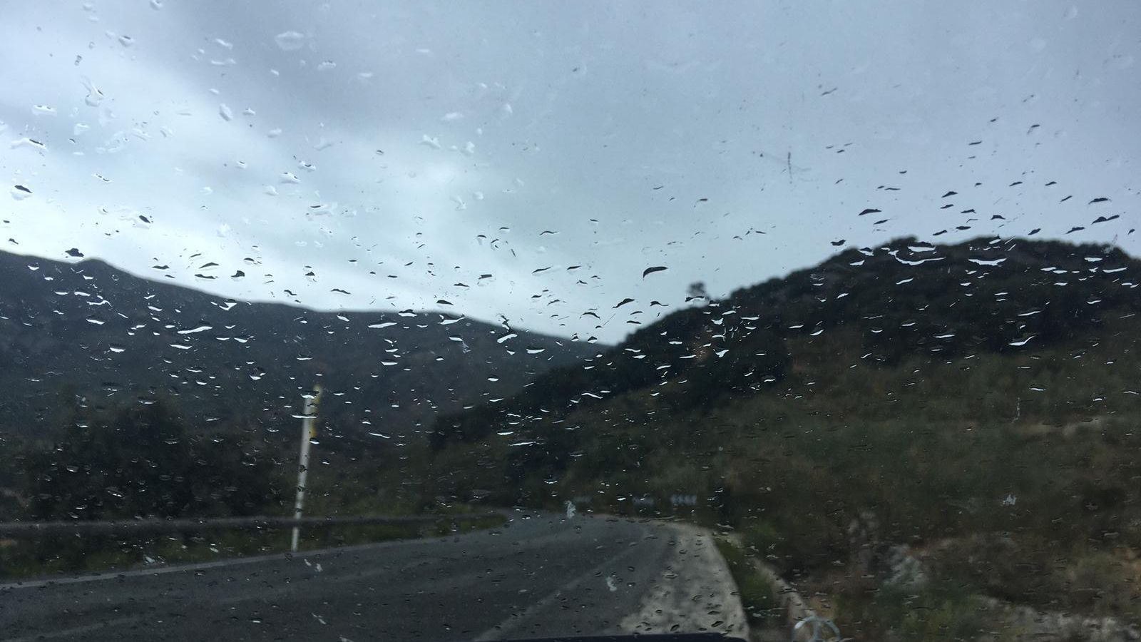 Primeras lluvias este lunes en la comarca Primeras lluvias este lunes en la comarca