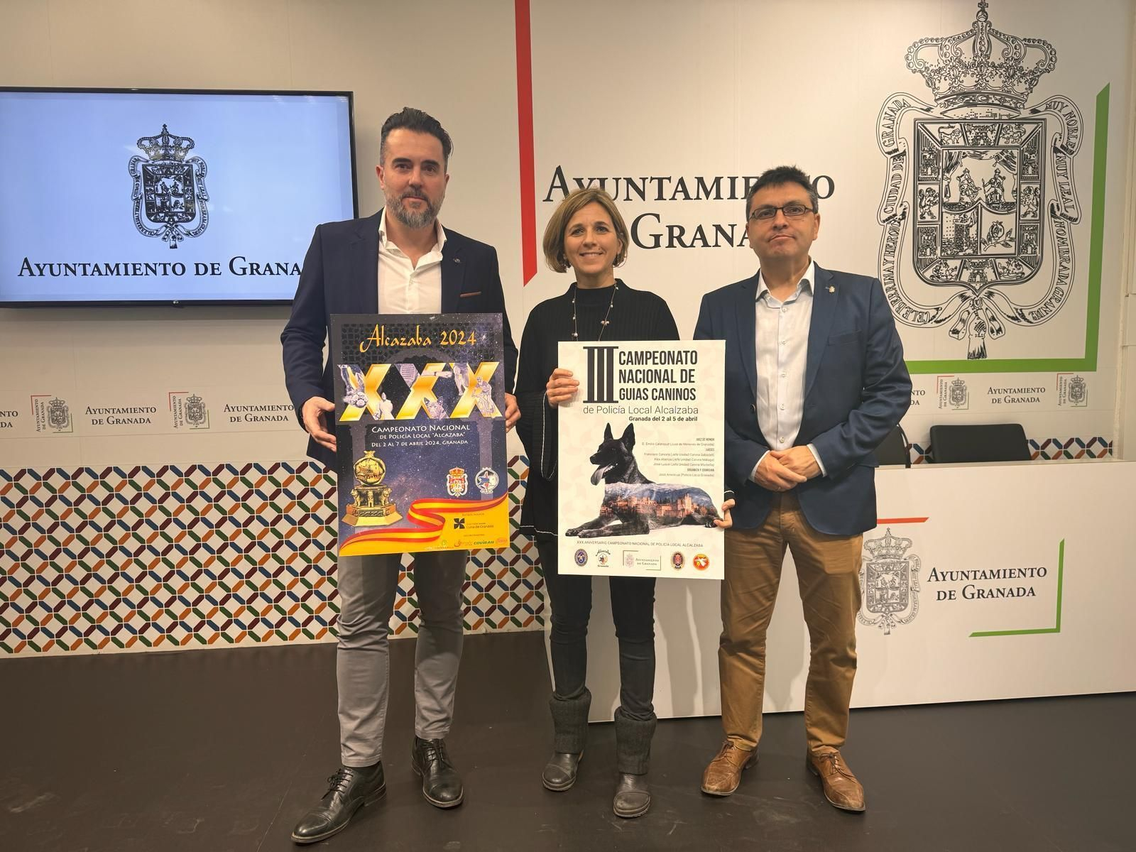 Imagen de la presentación del Campeonato Alcazaba de Policía Locales