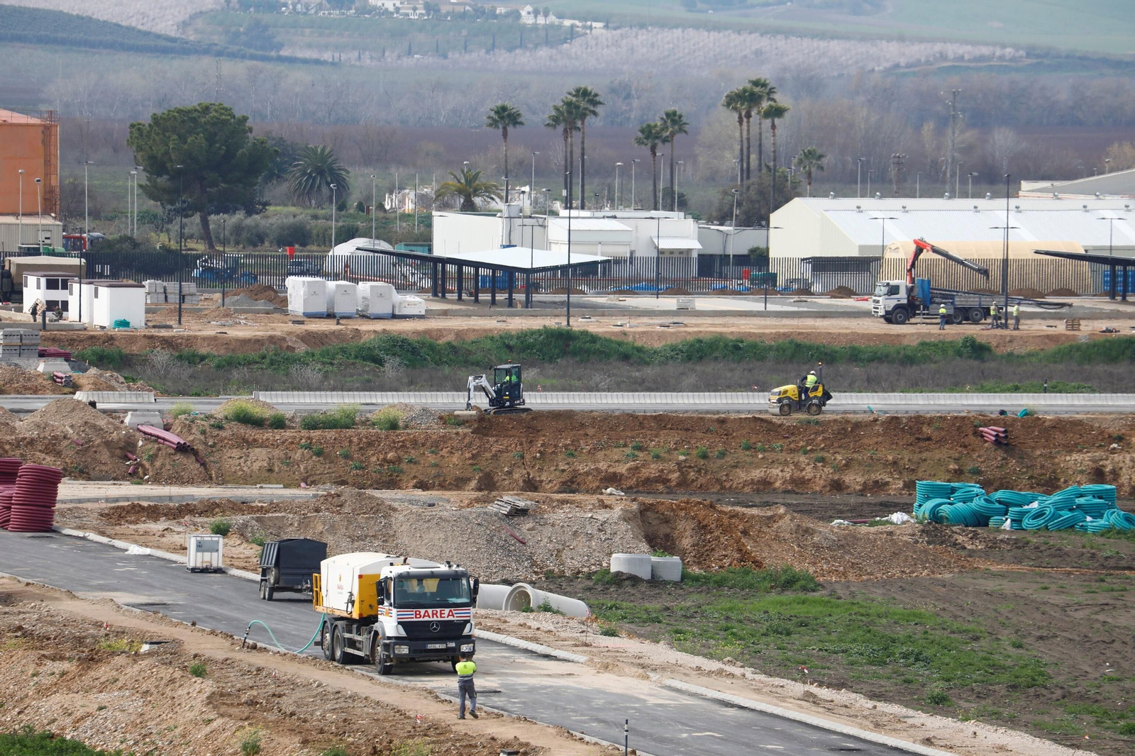 El avance de las obras de la Base Logística del Ejército de Tierra, en imágenes