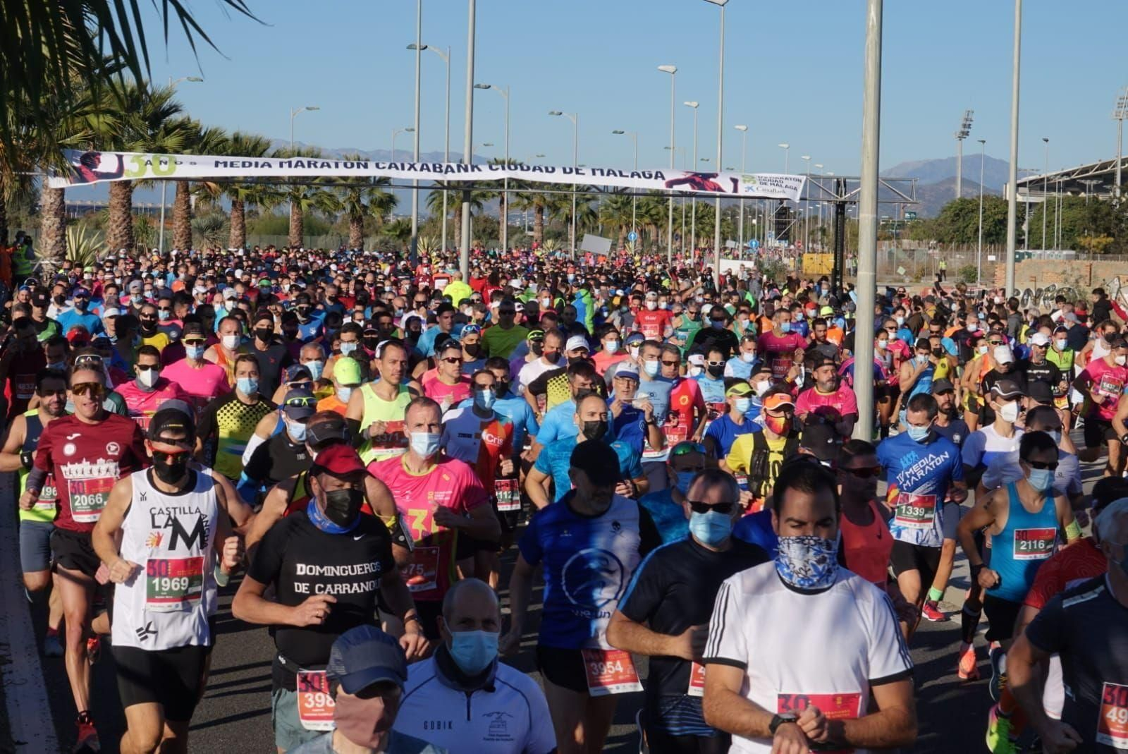 Las fotos de la Media Maratón de Málaga 2021