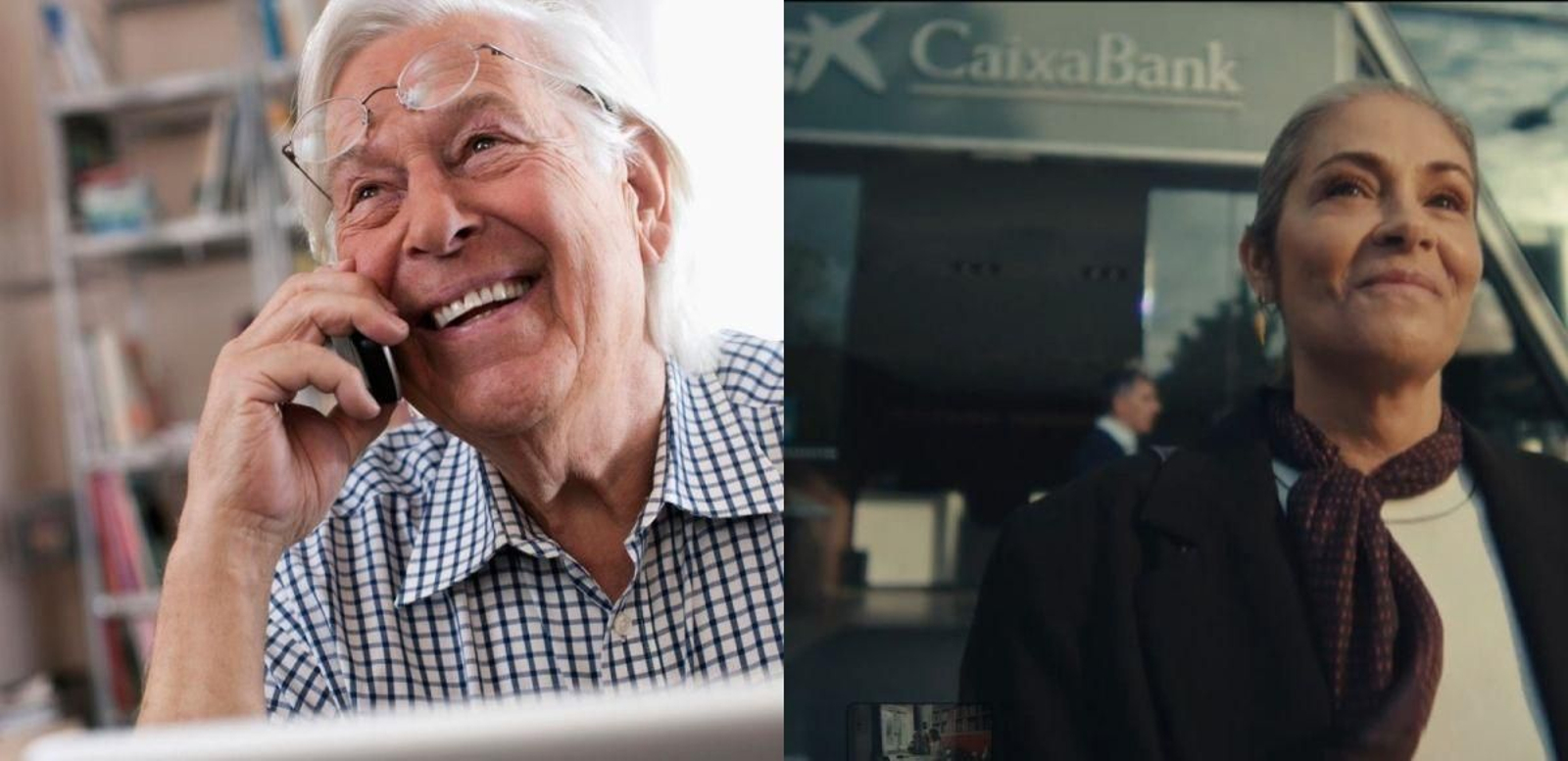 Clientes senior de Caixabank.