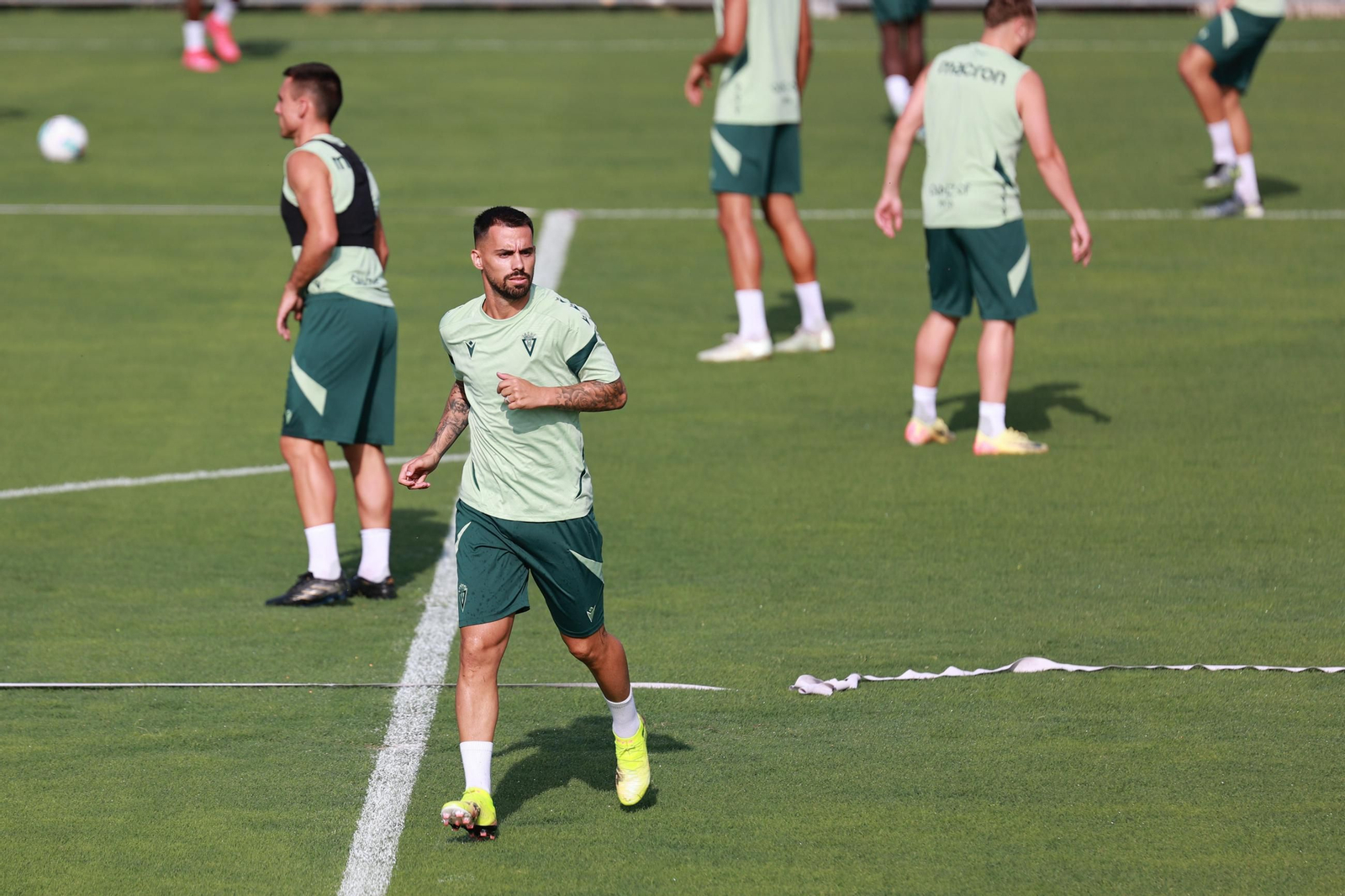 Suso en una de las primeras sesiones de la pretemporada