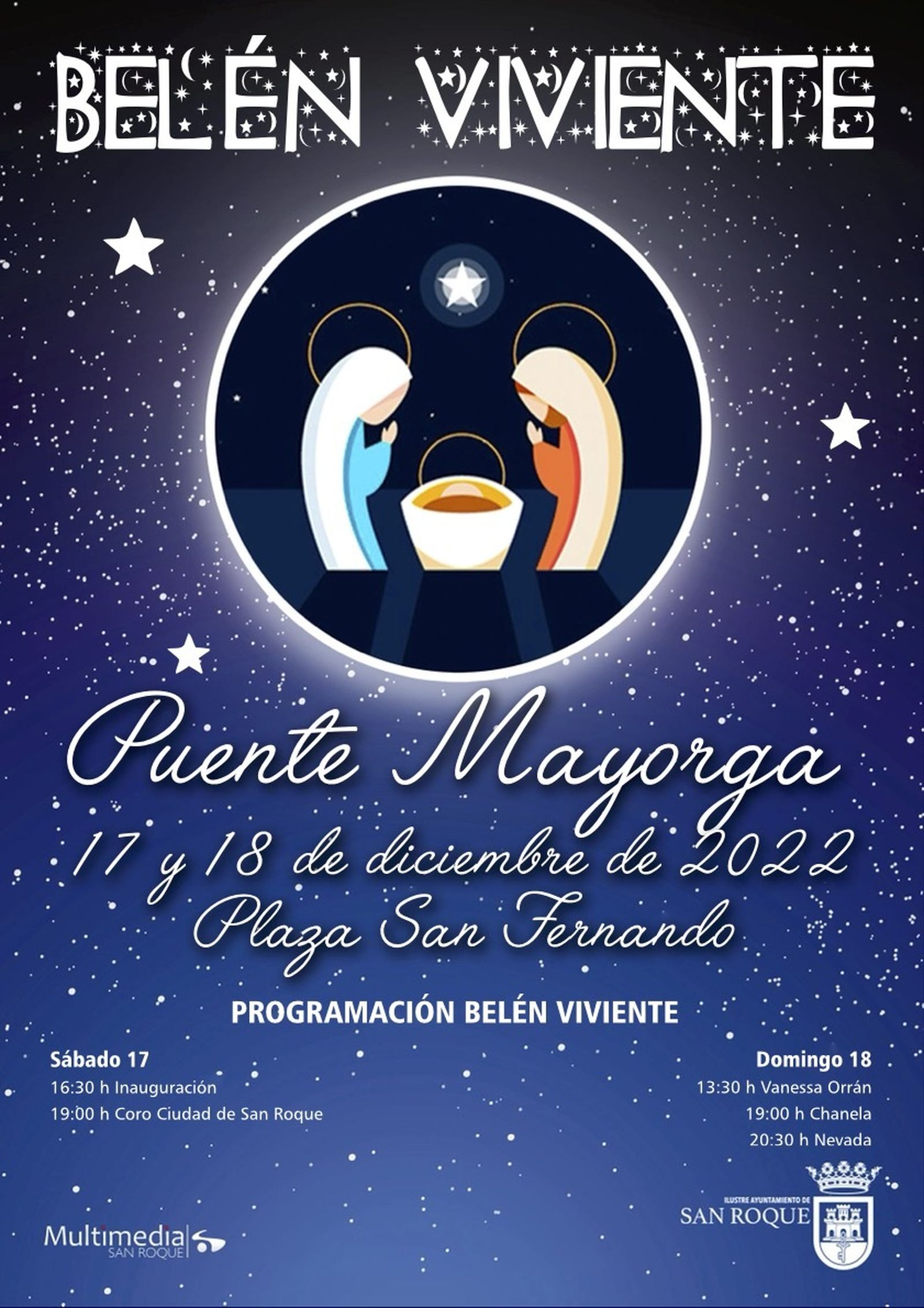 Cartel del Belén Viviente de Puente Mayorga.