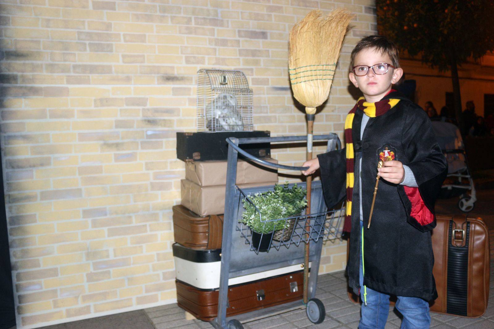 Las imágenes de la Escuela Hogwarts en la Plaza de la Iglesia