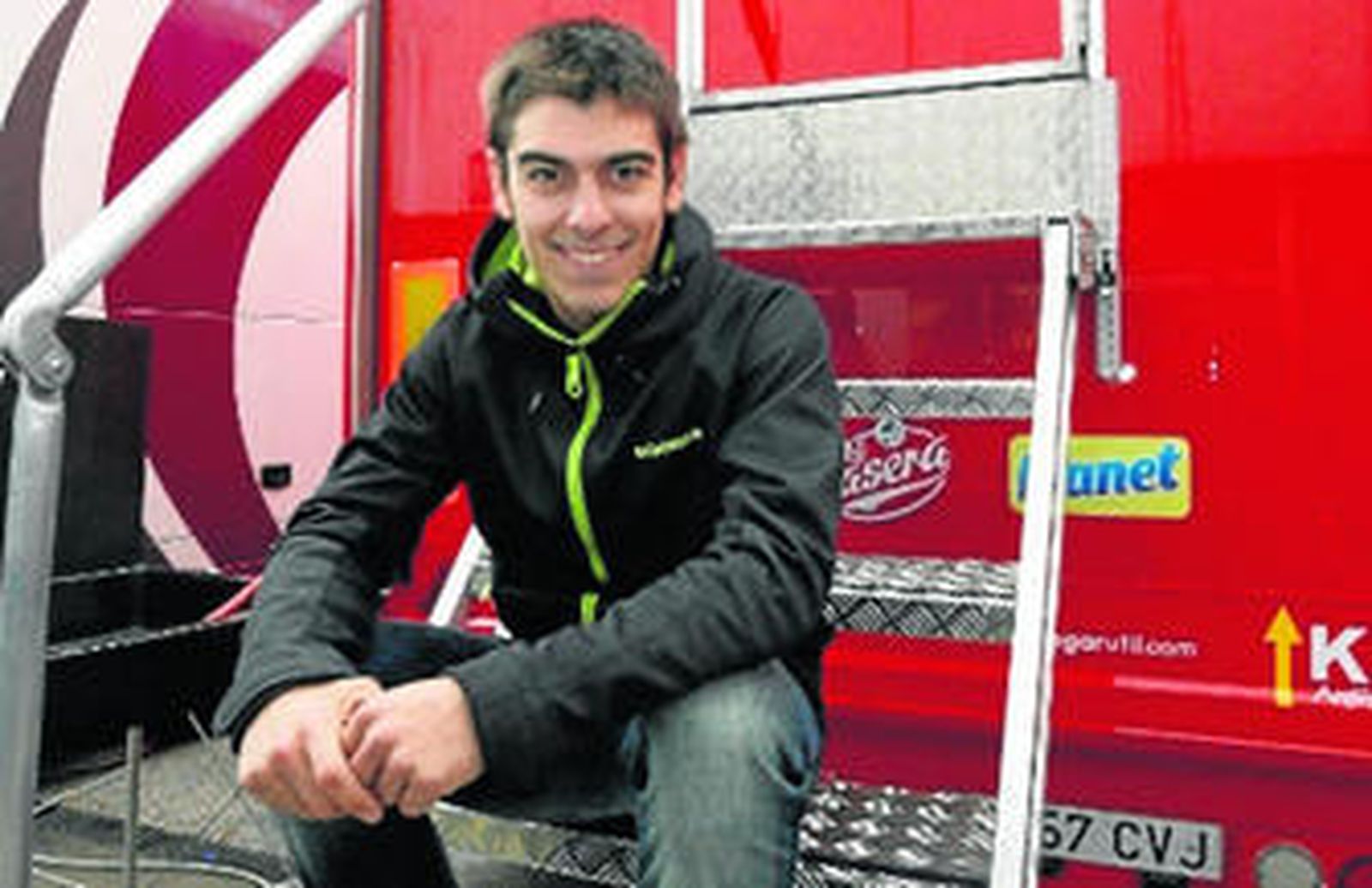 Alberto Moncayo, en el Circuito de Jerez durante los últimos test de la pretemporada.