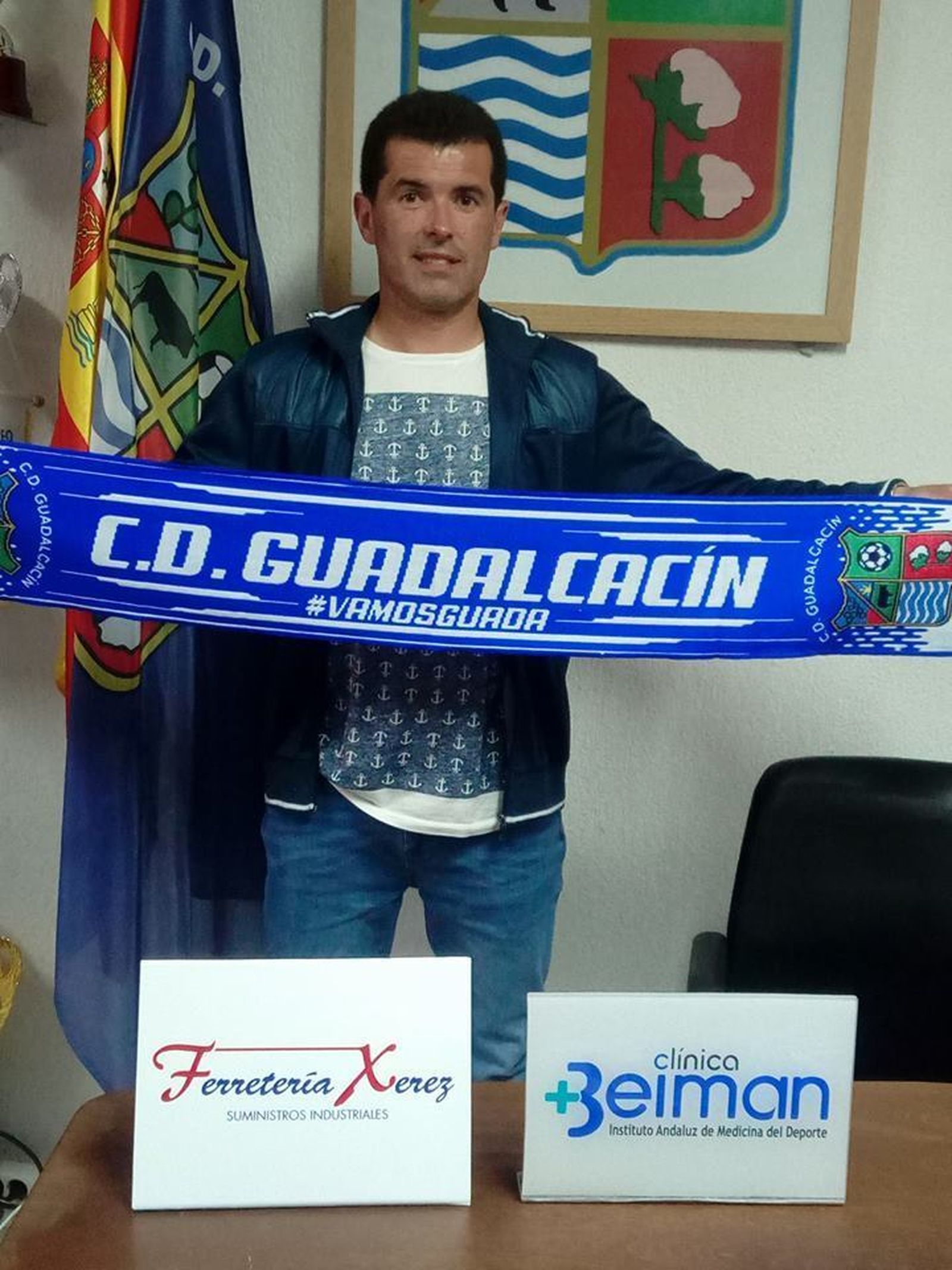 Paco Castillo, feliz tras ser nombrado director deportido del Guada.