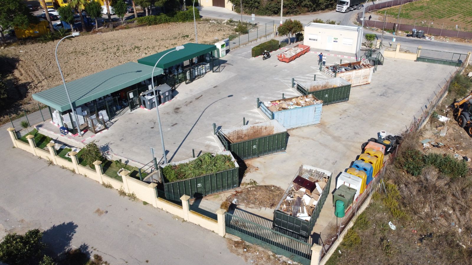 Imagen de archivo del Punto Limpio de Sanlúcar, situado en el entorno del Polígono Industrial de Rematacaudales.