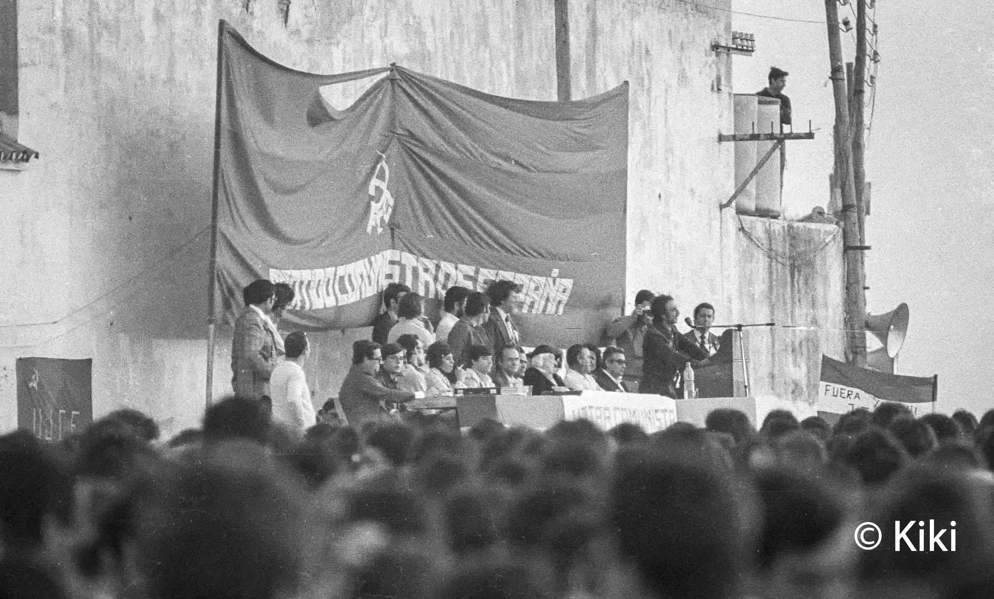 Mitin del PCE hace 48 años