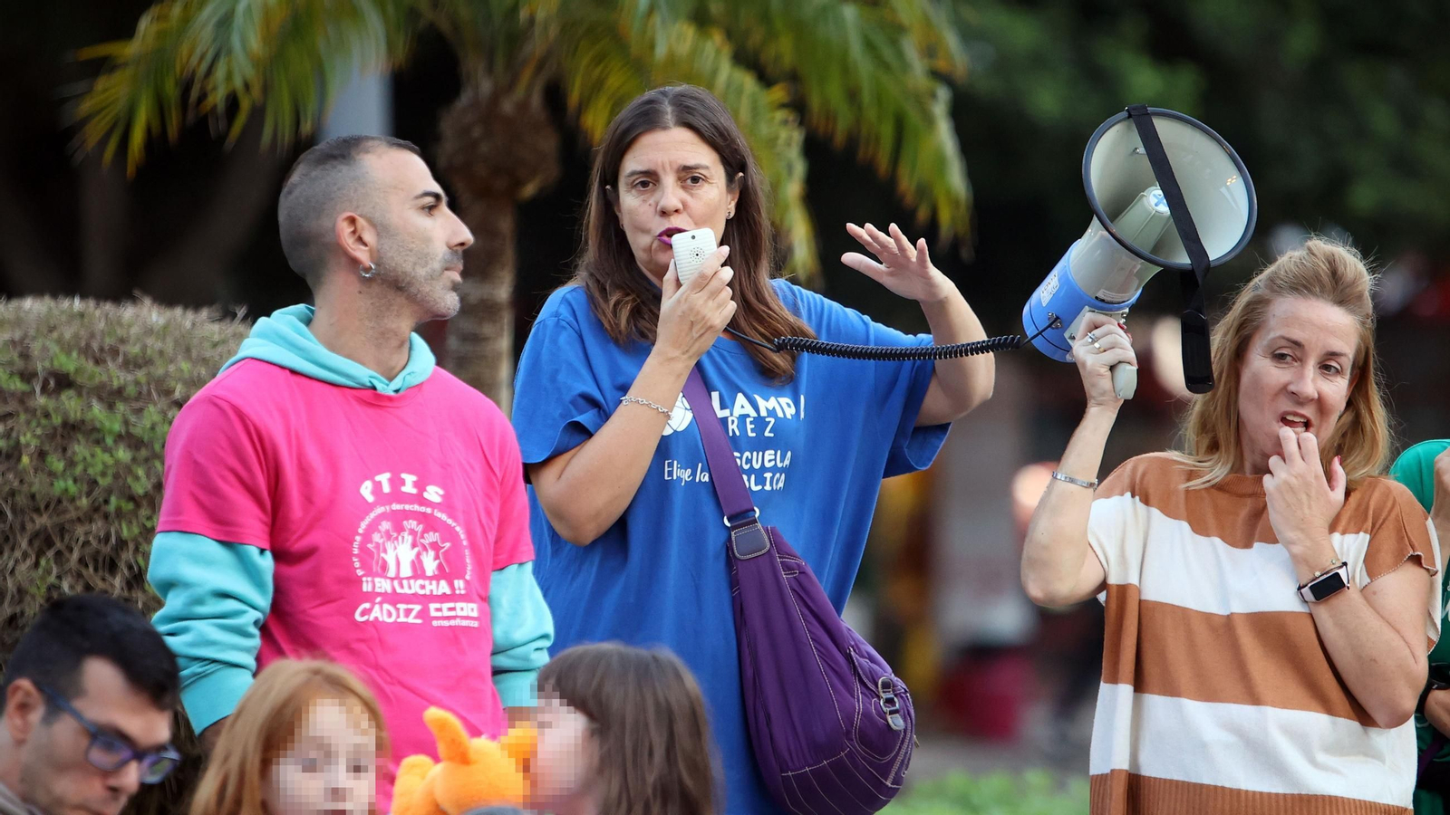 Manifestación de la Flampa de Jerez contra las faltas de recursos por necesidades especiales
