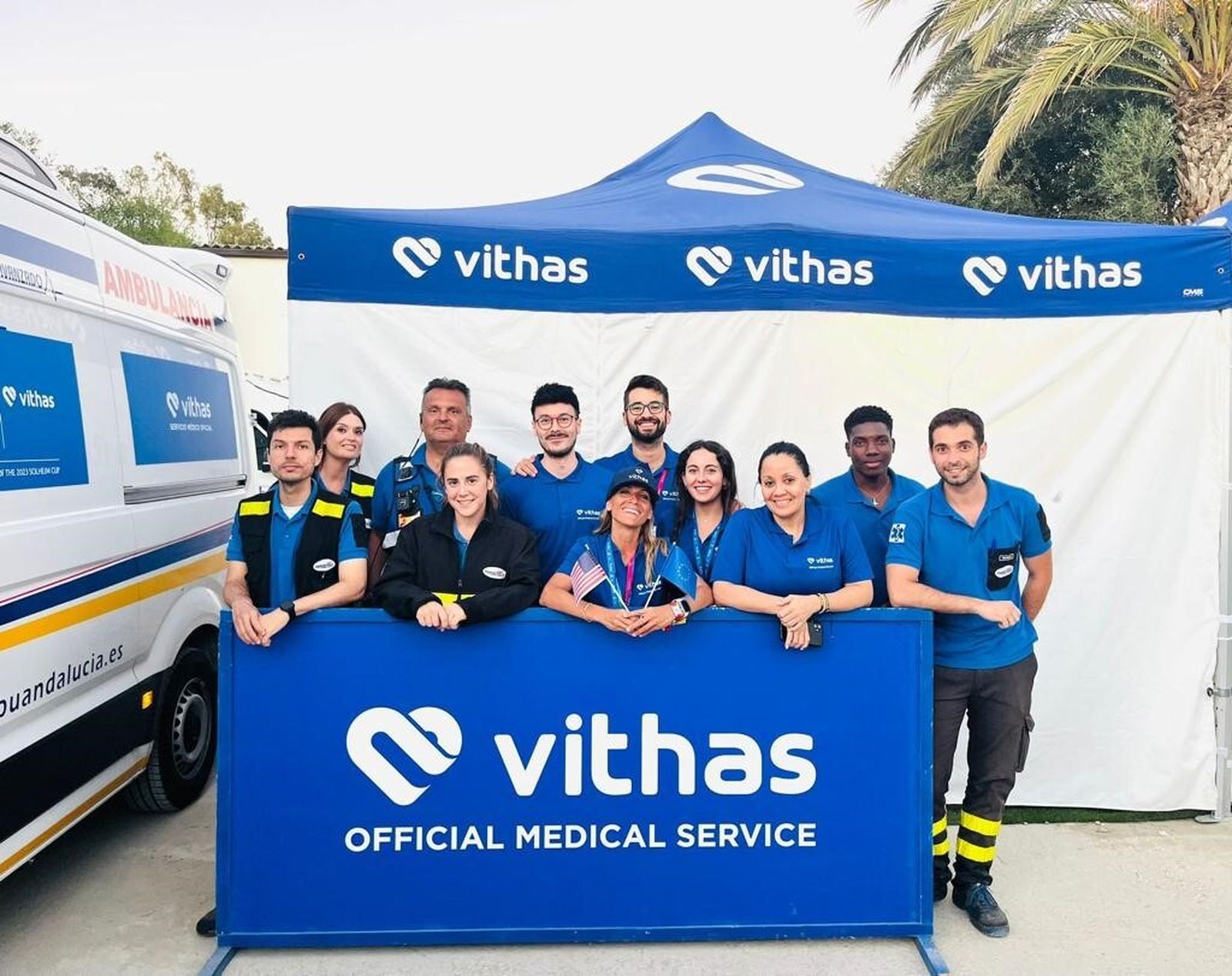 El equipo médico de Vithas desplegado en la Solheim Cup.