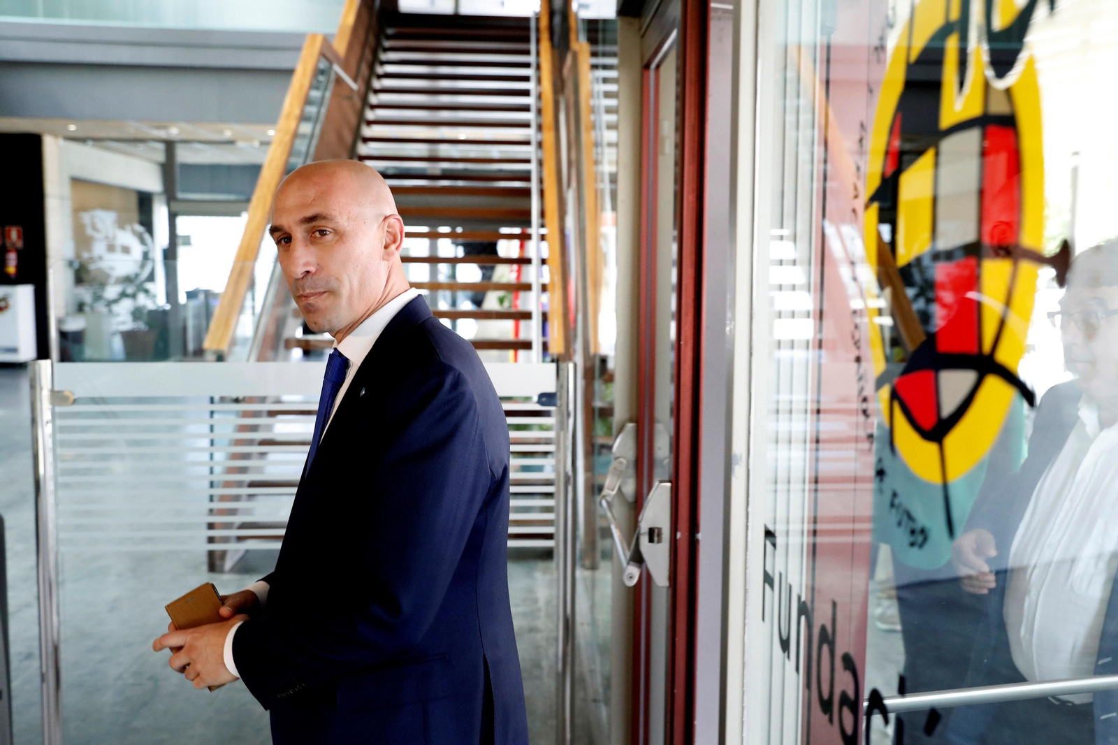 Luis Rubiales, presidente de la RFEF, en la Ciudad del Fútbol.
