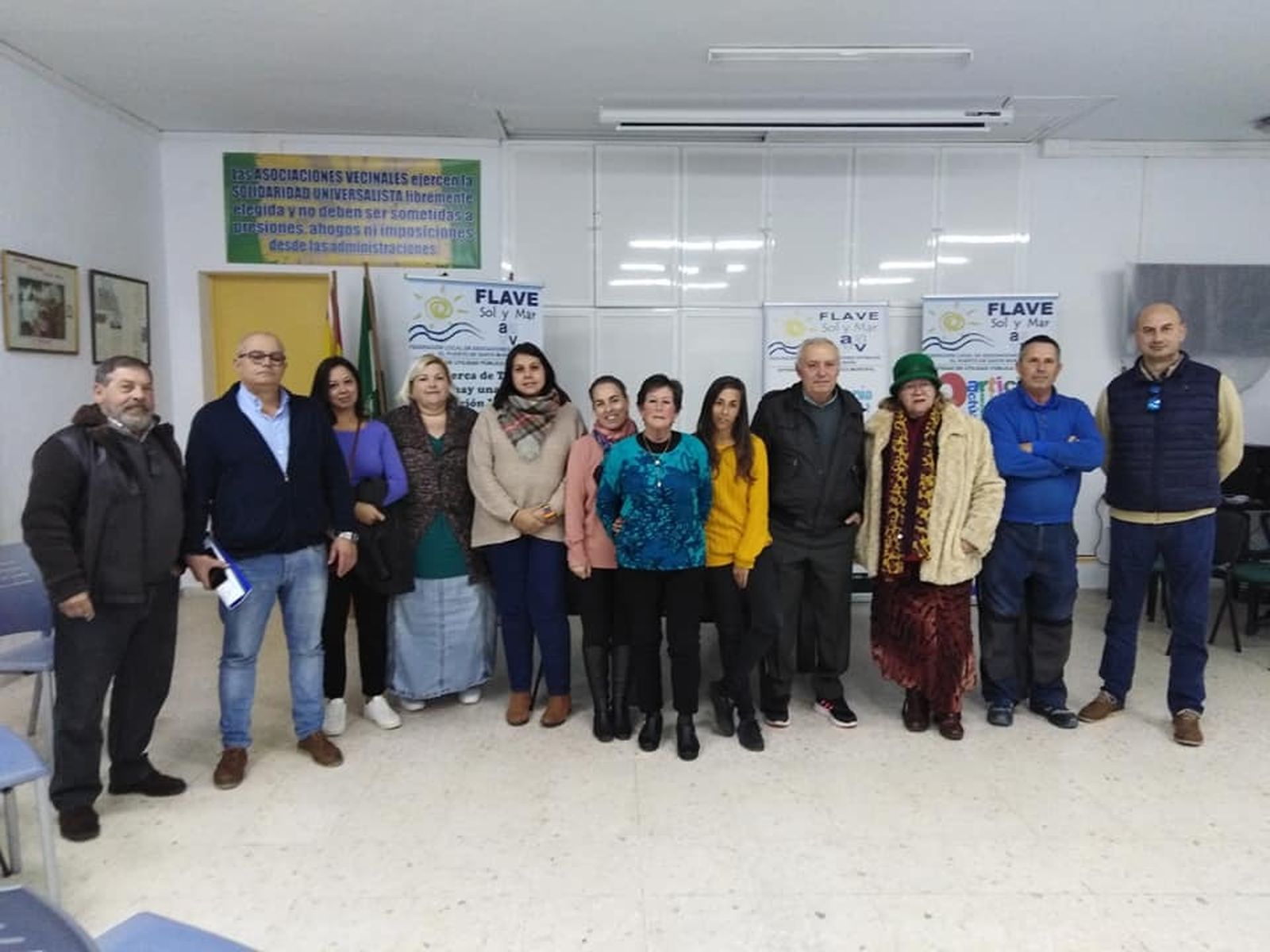 La nueva junta directiva de la Flave, elegida este jueves por la tarde.