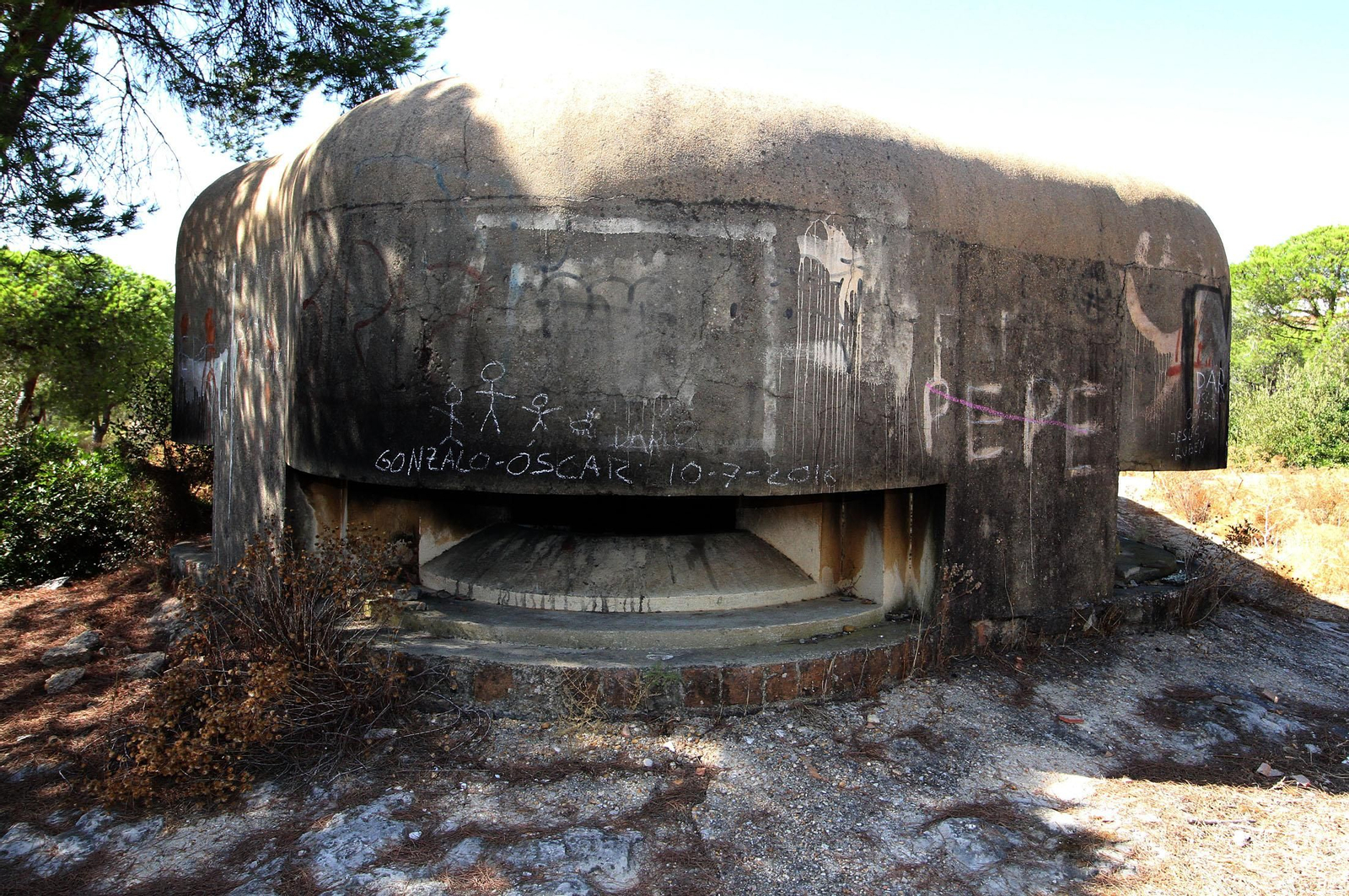Búnkeres en las playas de Huelva