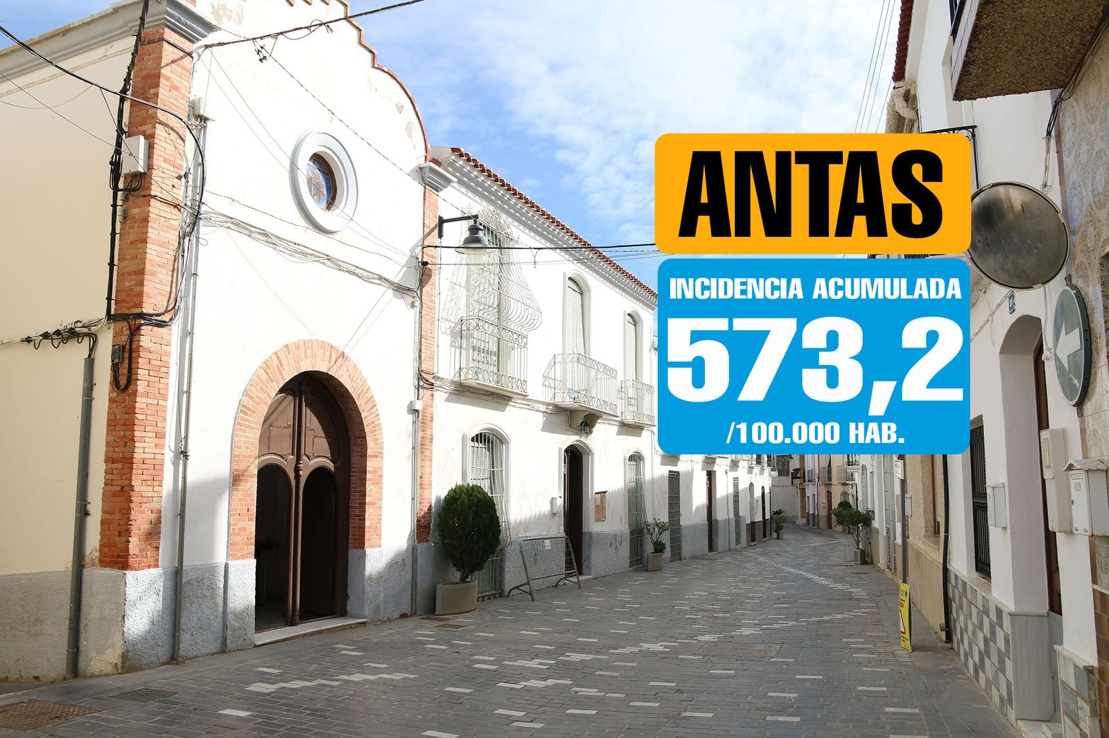 La incidencia sigue subiendo en Antas.