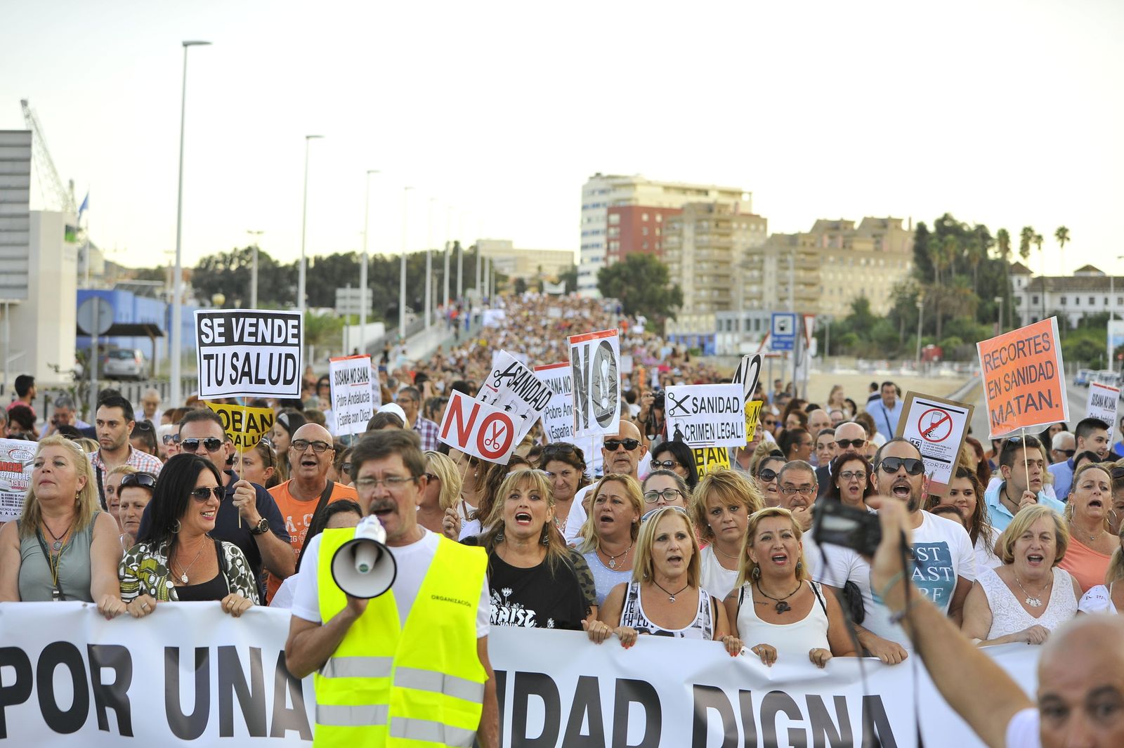 Un momento de la multitudinaria manifestación celebrada el pasado mes de septiembre en Algeciras.