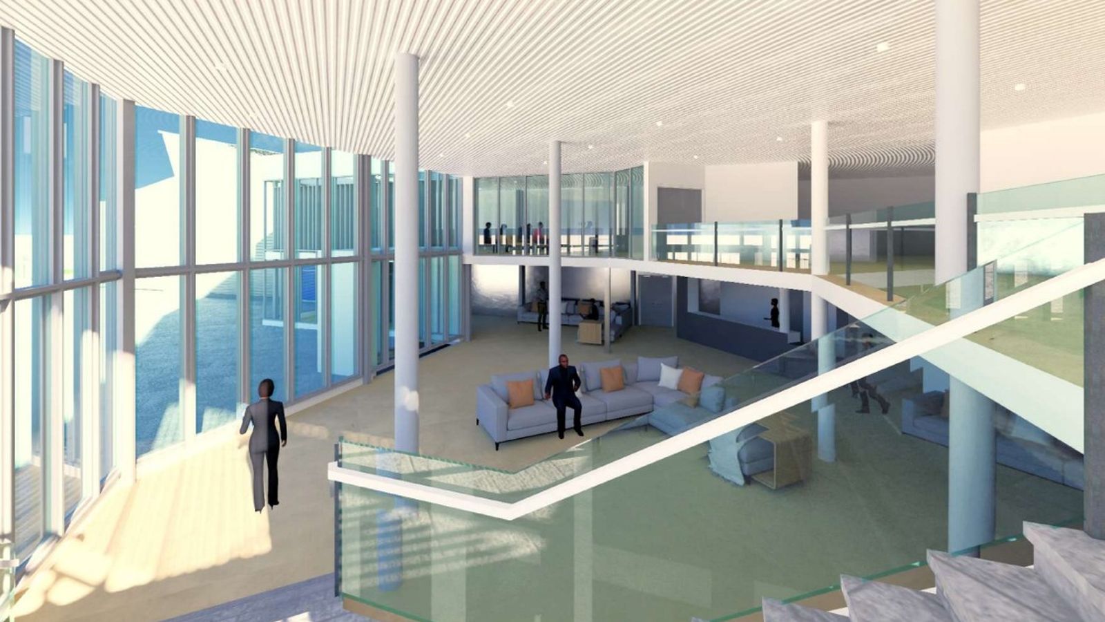 Vestíbulo de entrada al centro de formación de San Juan de Dios.