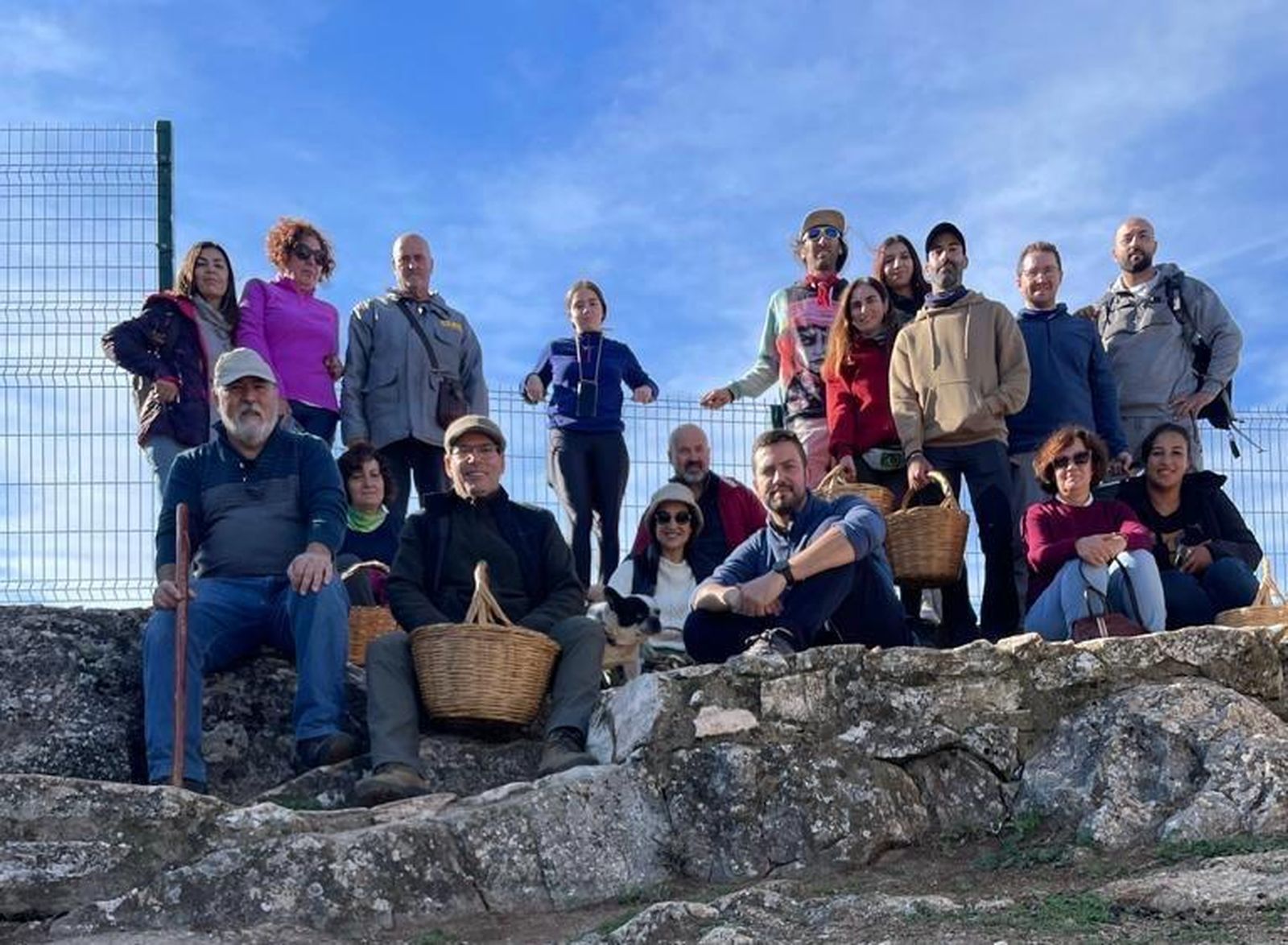 Participantes en el encuentro micológico en Almonaster la Real