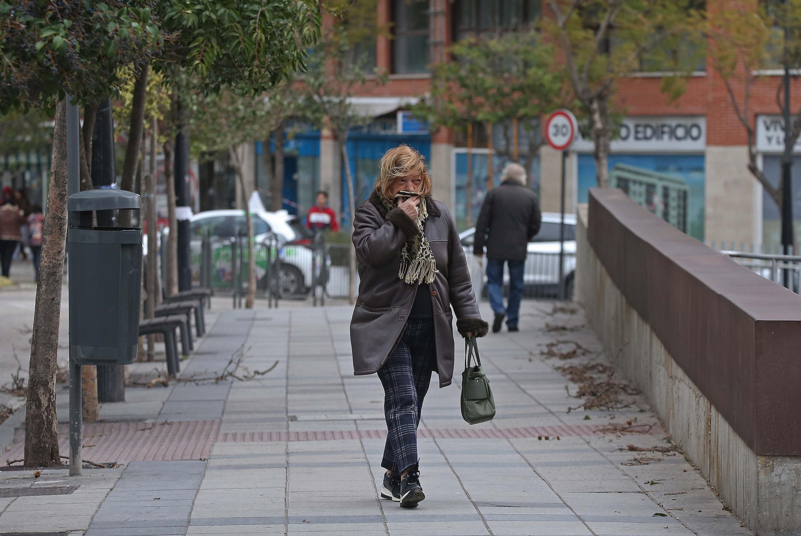 Fotos de los efectos del temporal de viento en Algeciras