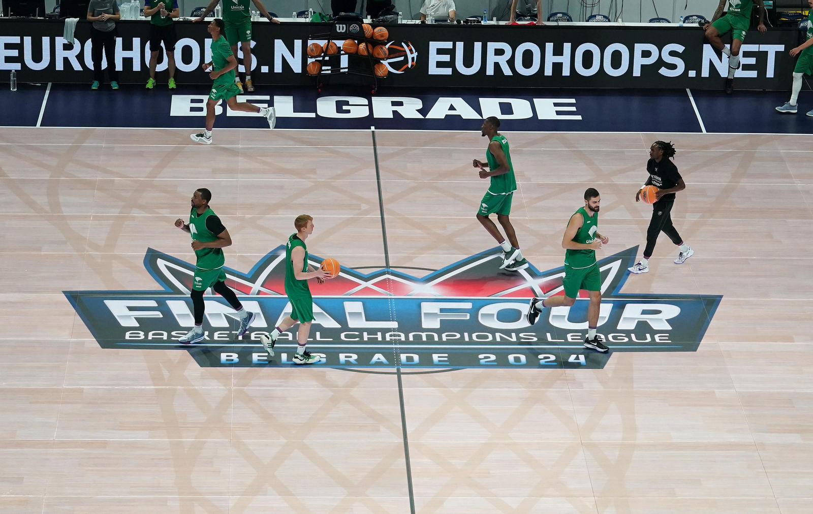 El último test del Unicaja en el Belgrado Arena