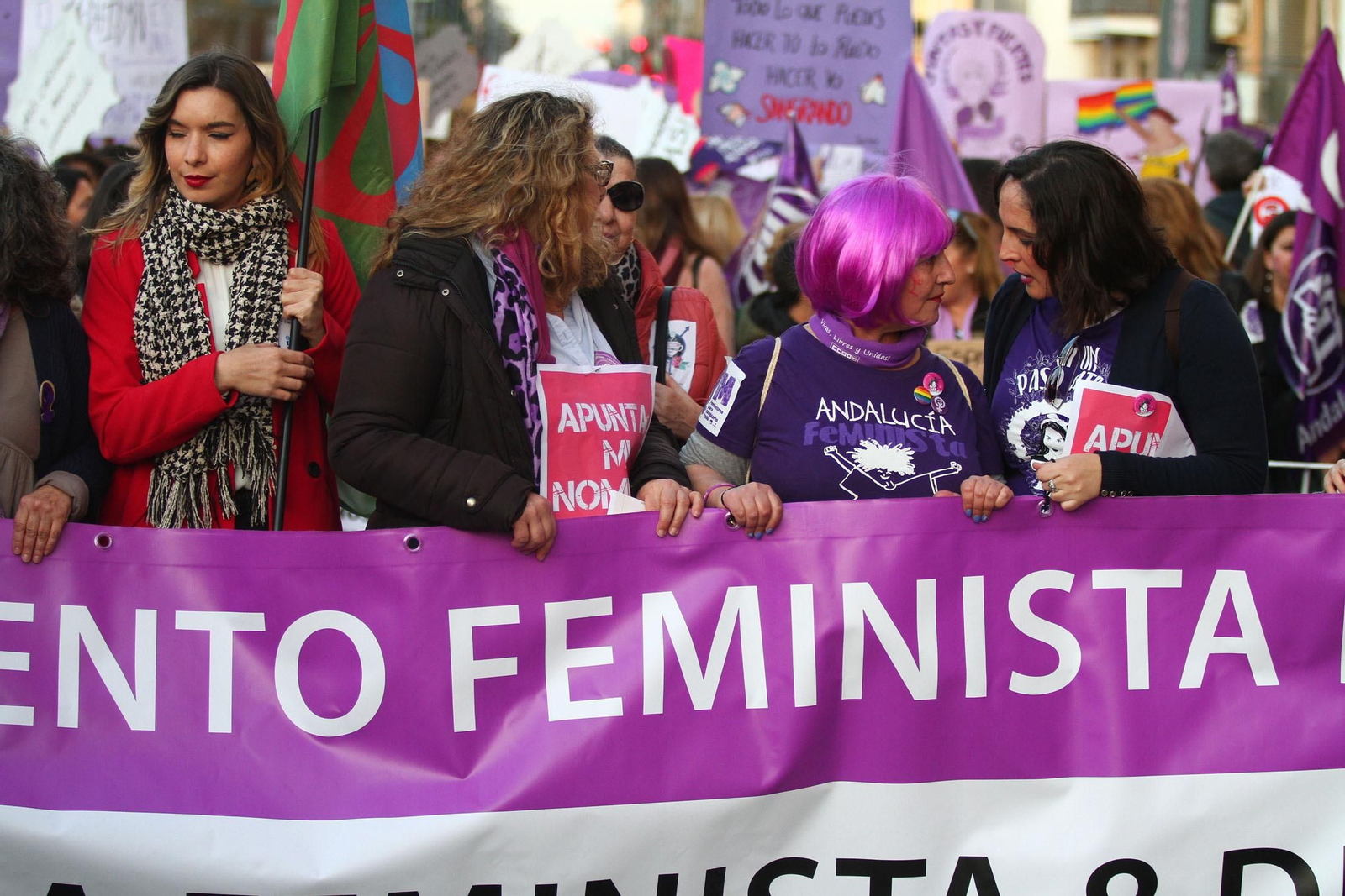 Imágenes de la Manifestación del día Internacional de la Mujer
