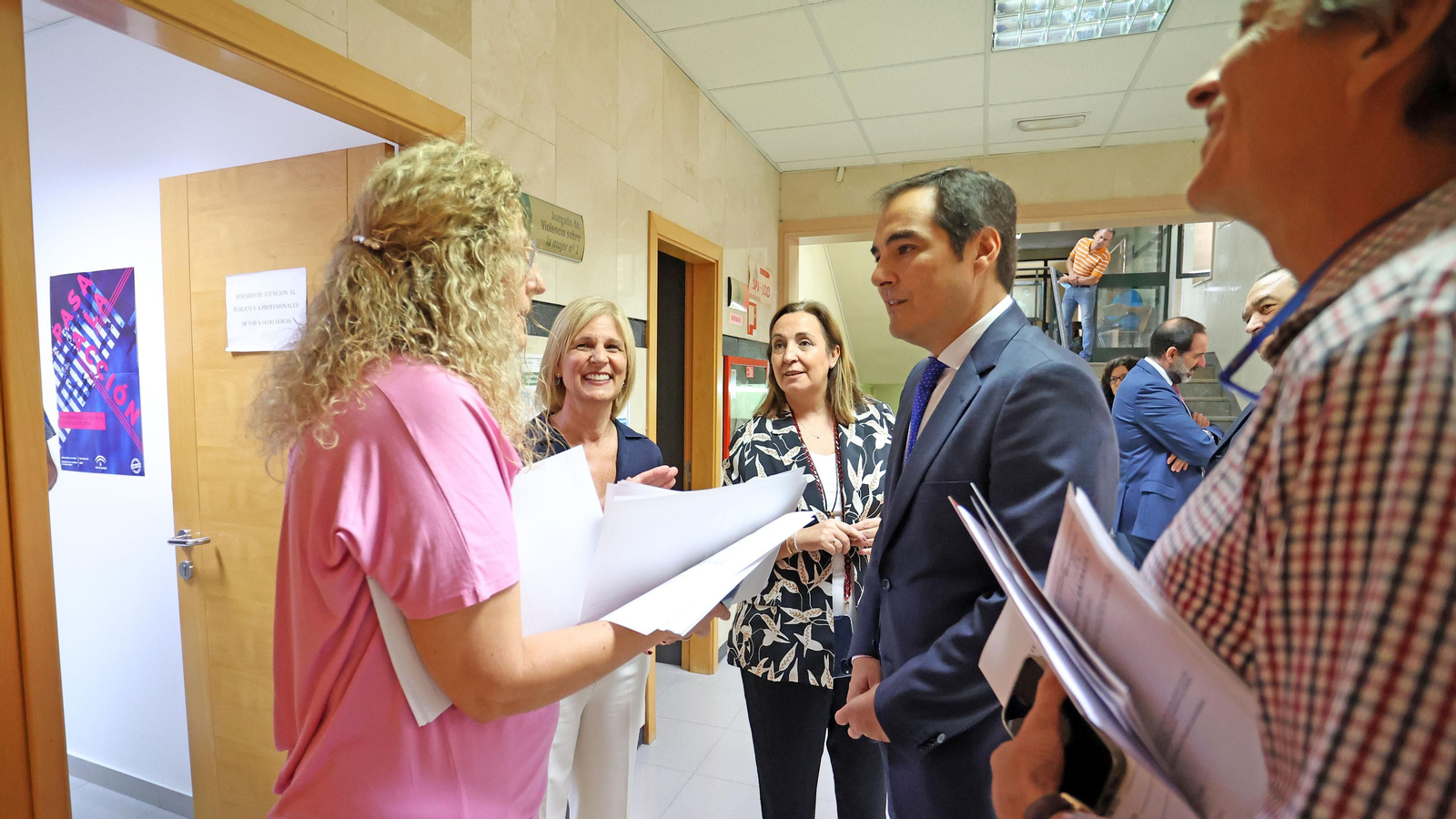 Visita del Consejero de Justicia a los Juzgados de Jerez