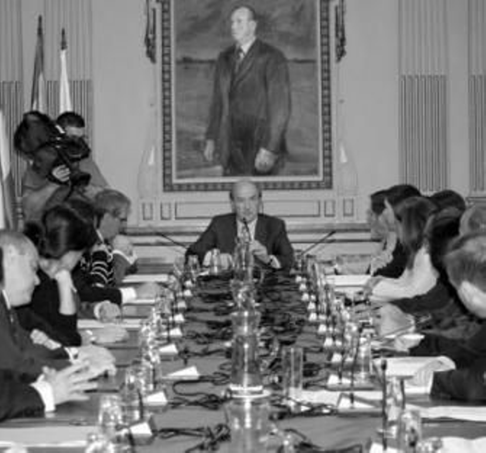 El alcalde Pedro Rodríguez, presidiendo un Pleno del Ayuntamiento.