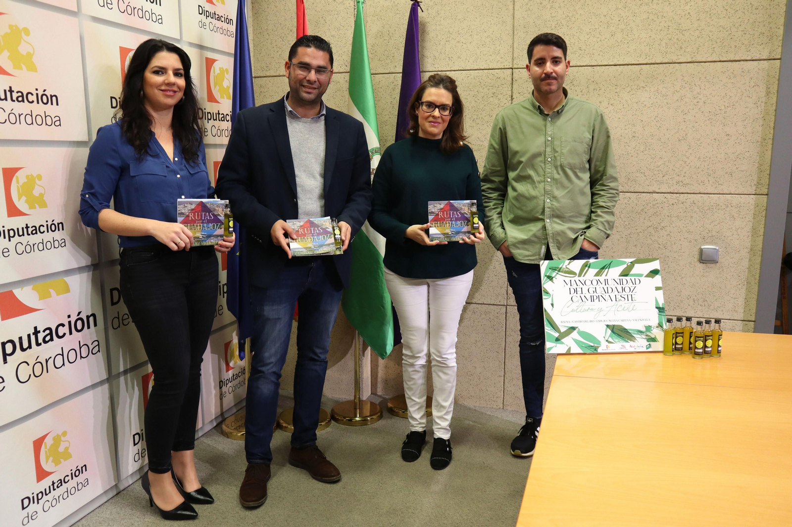 Purificación Joyera, Florentino Santos, Inmaculada Silas y Evaristo Díaz.