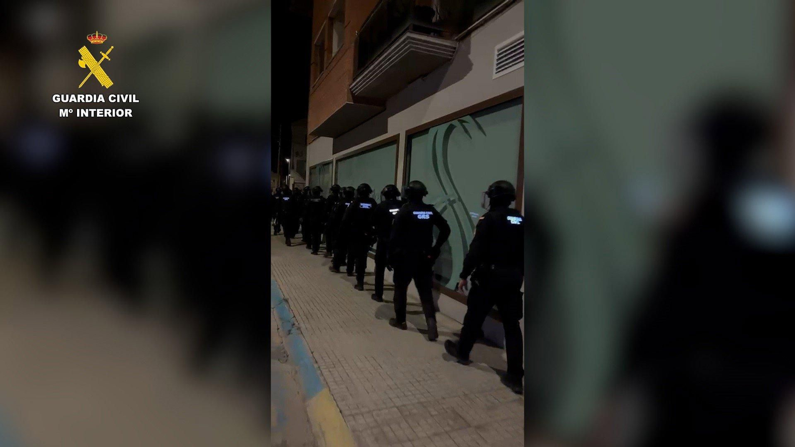Uno de los registros en el marco de la operación con la que planeaban traer cocaína a Huelva.