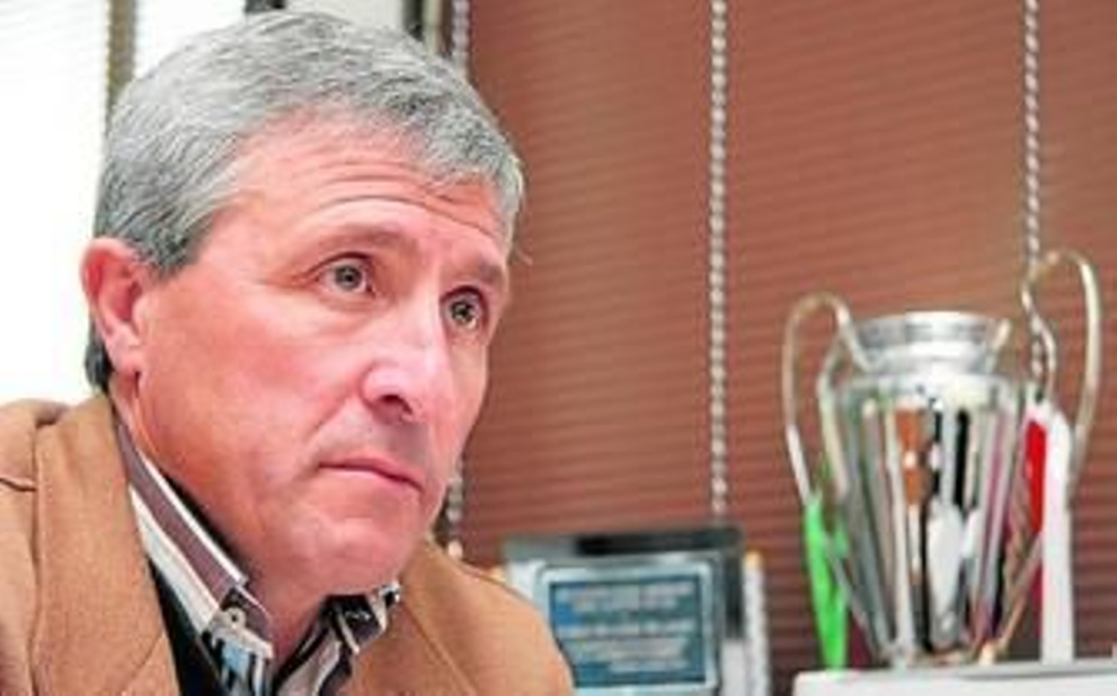 Pablo Blanco, coordinador de cantera del Sevilla Fútbol Club, en su despacho.