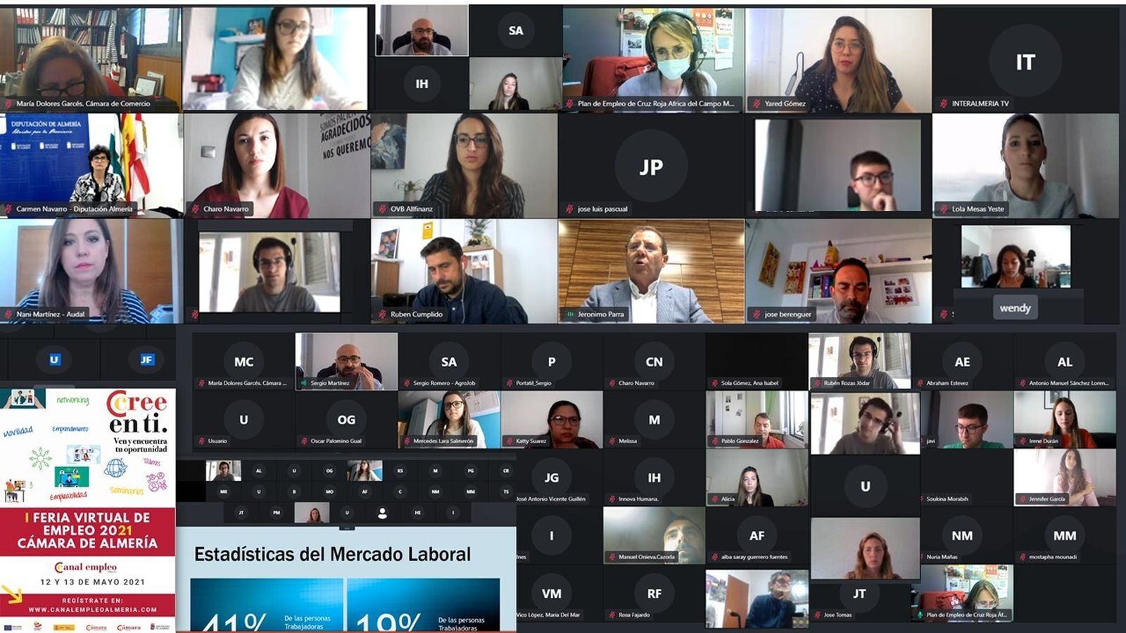 Inicio de la I feria virtual de la Cámara y Diputación de Almería.