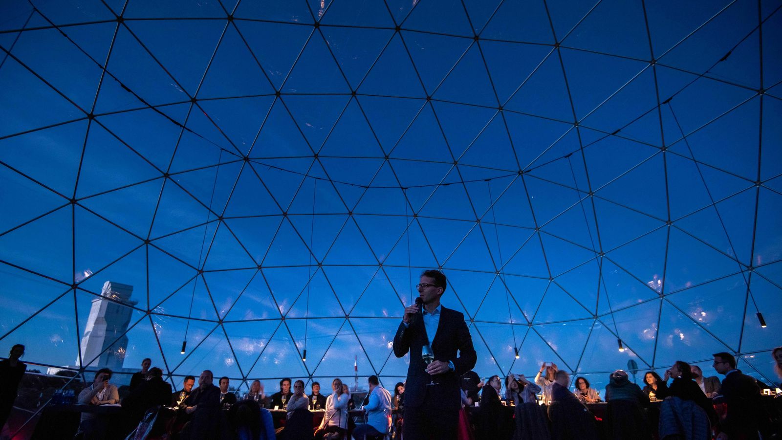 Un momento de la cena