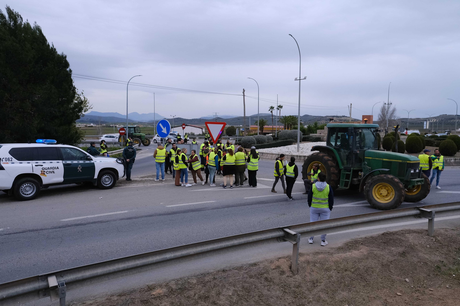 La jornada de protesta de los agricultores en Antequera, en fotos